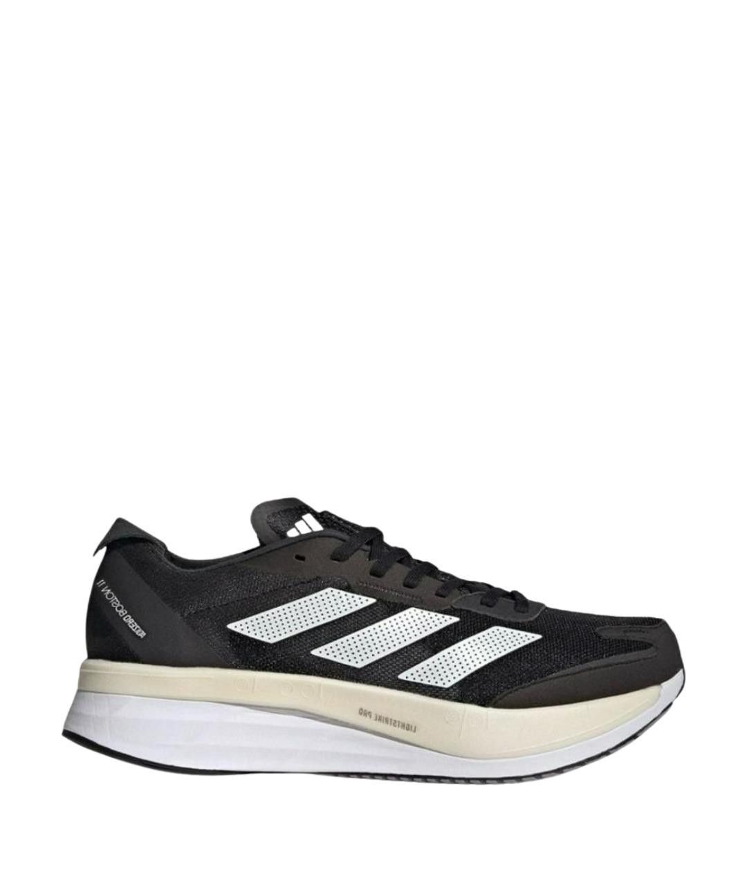 ADIDAS Черные текстильные низкие кроссовки / кеды, фото 1