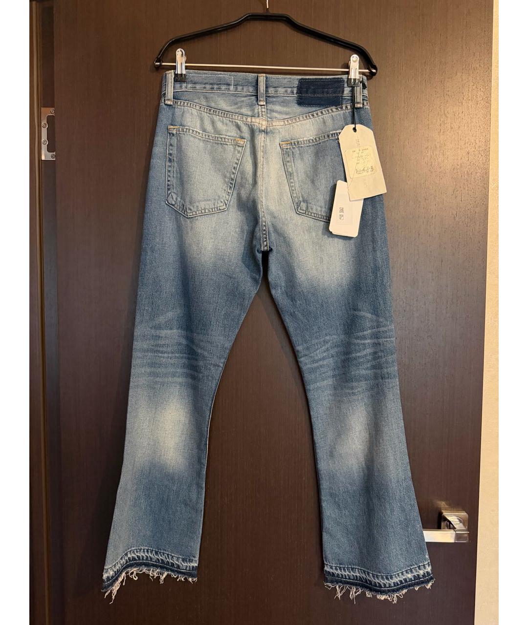 RAG & BONE Голубые хлопковые джинсы клеш, фото 7