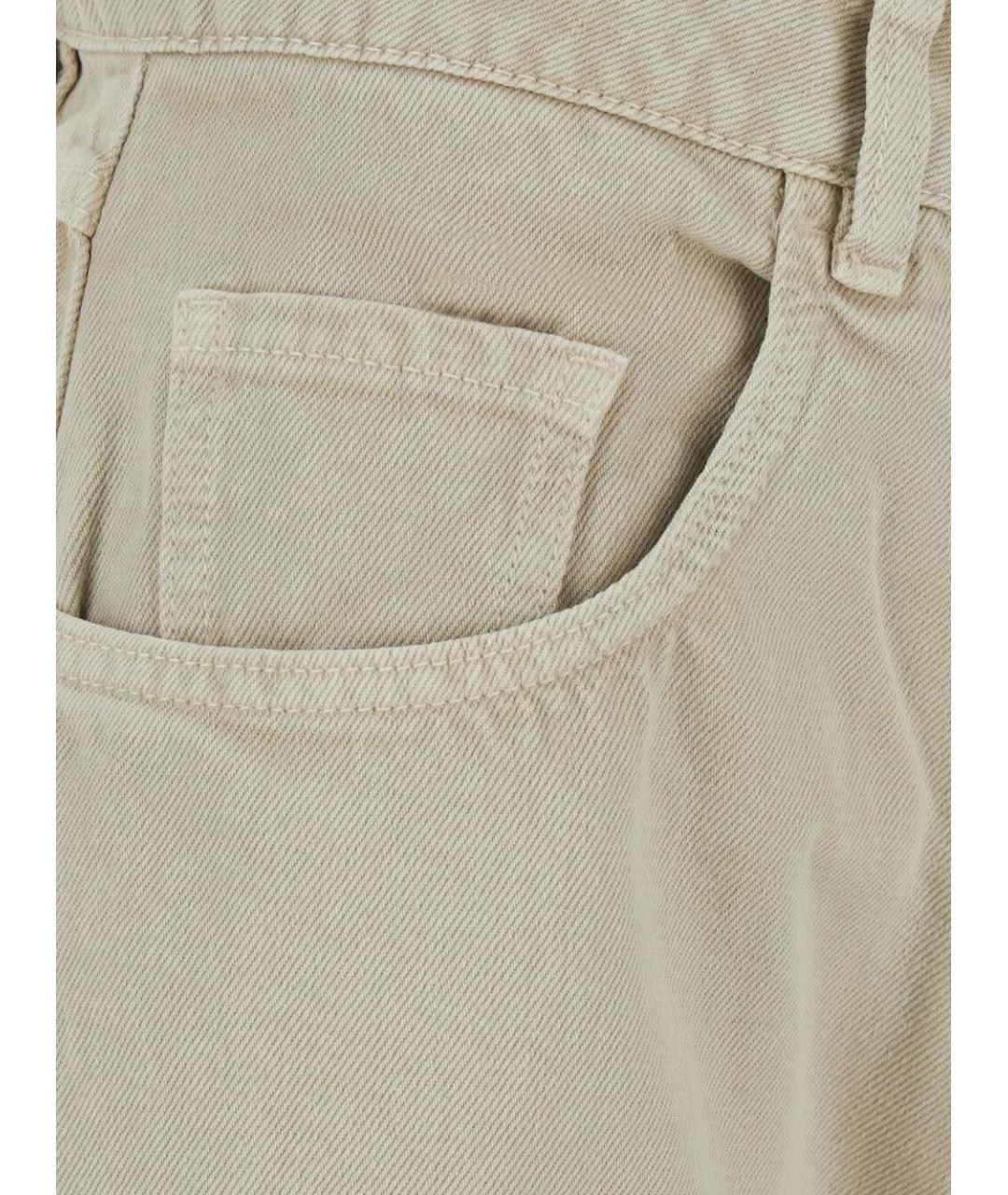 ICON DENIM Белые хлопковые джинсы клеш, фото 3