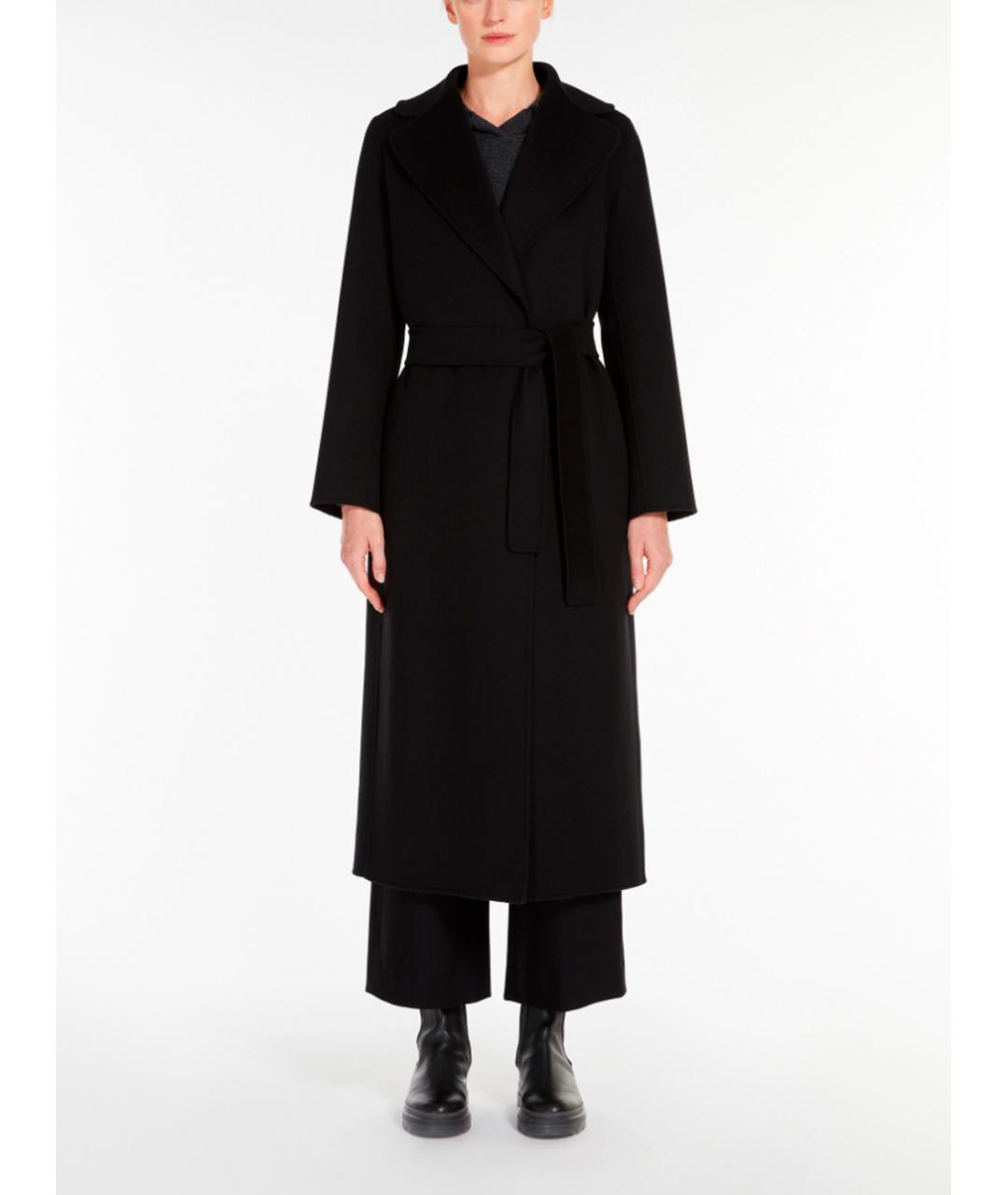 MAX MARA Черное шерстяное пальто, фото 3