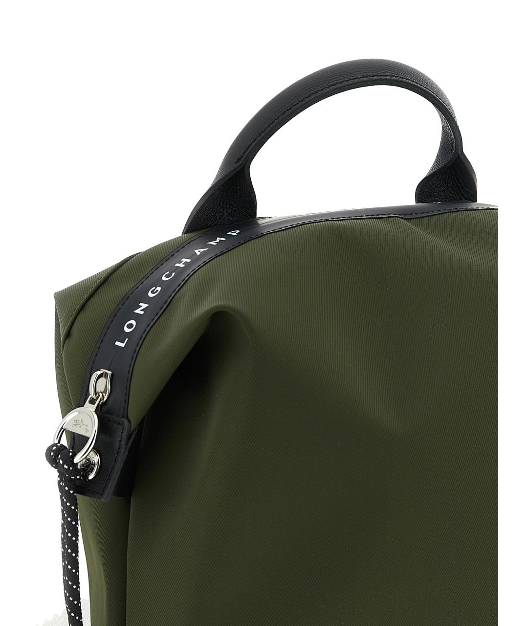 LONGCHAMP Зеленый синтетический рюкзак, фото 3