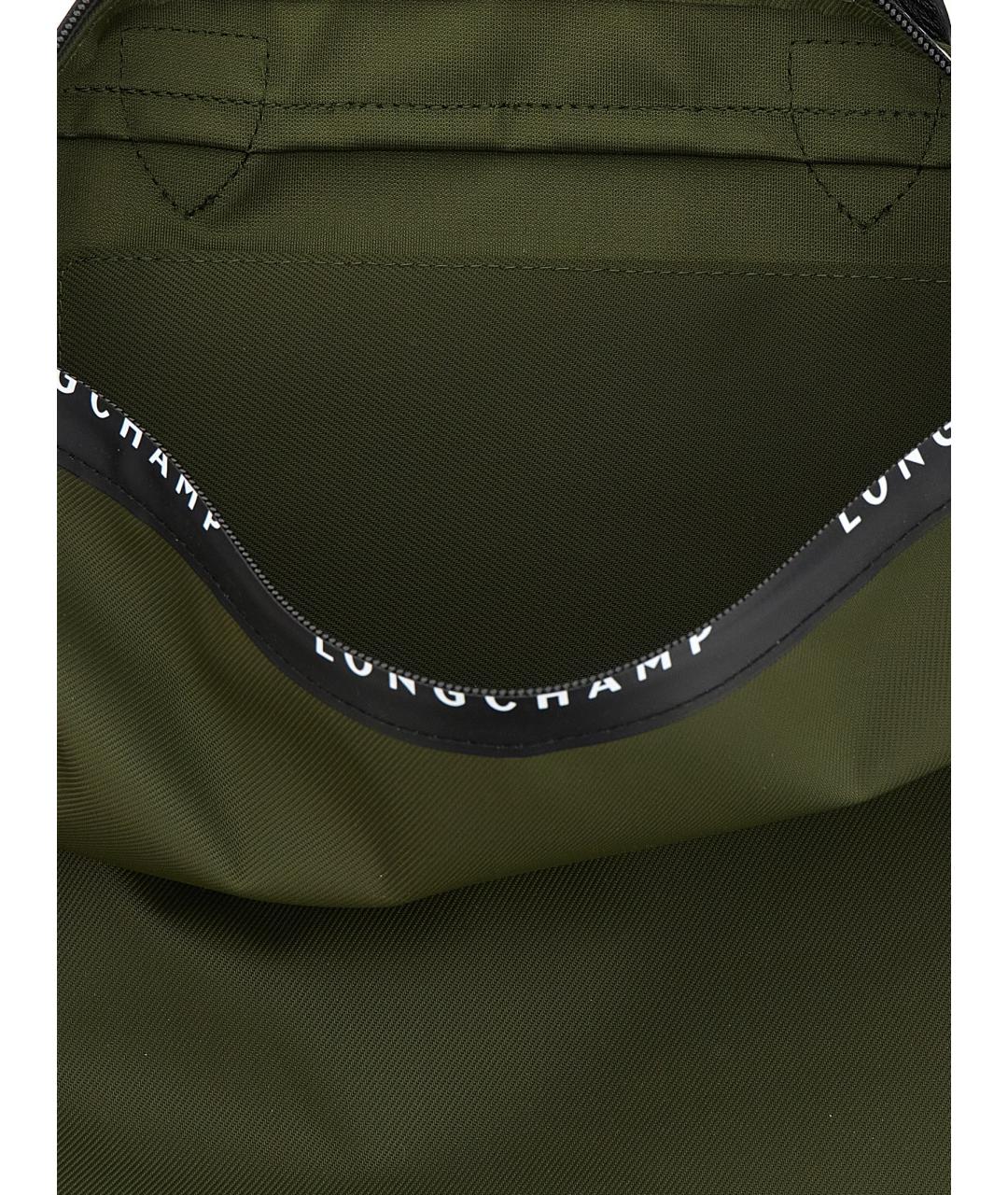 LONGCHAMP Зеленый синтетический рюкзак, фото 4