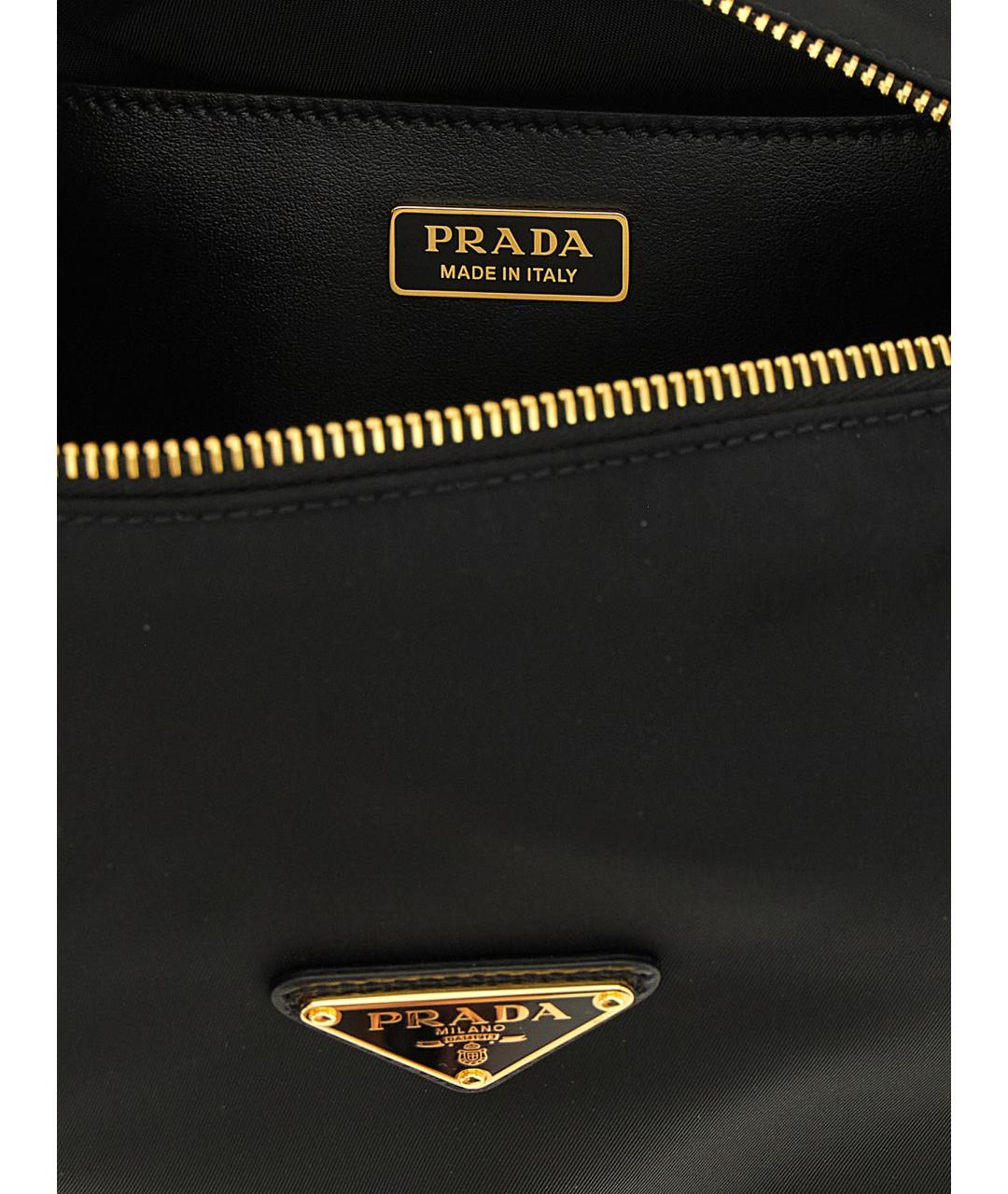 PRADA Черная нейлоновая сумка через плечо, фото 4