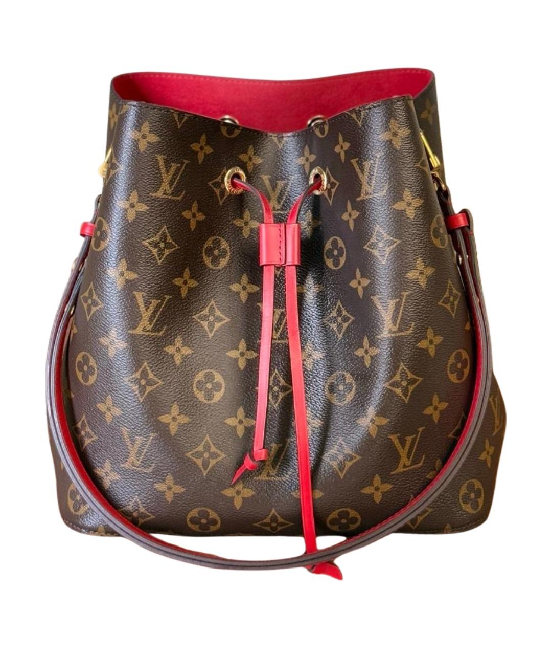 LOUIS VUITTON Коричневая сумка тоут из канвы, фото 1