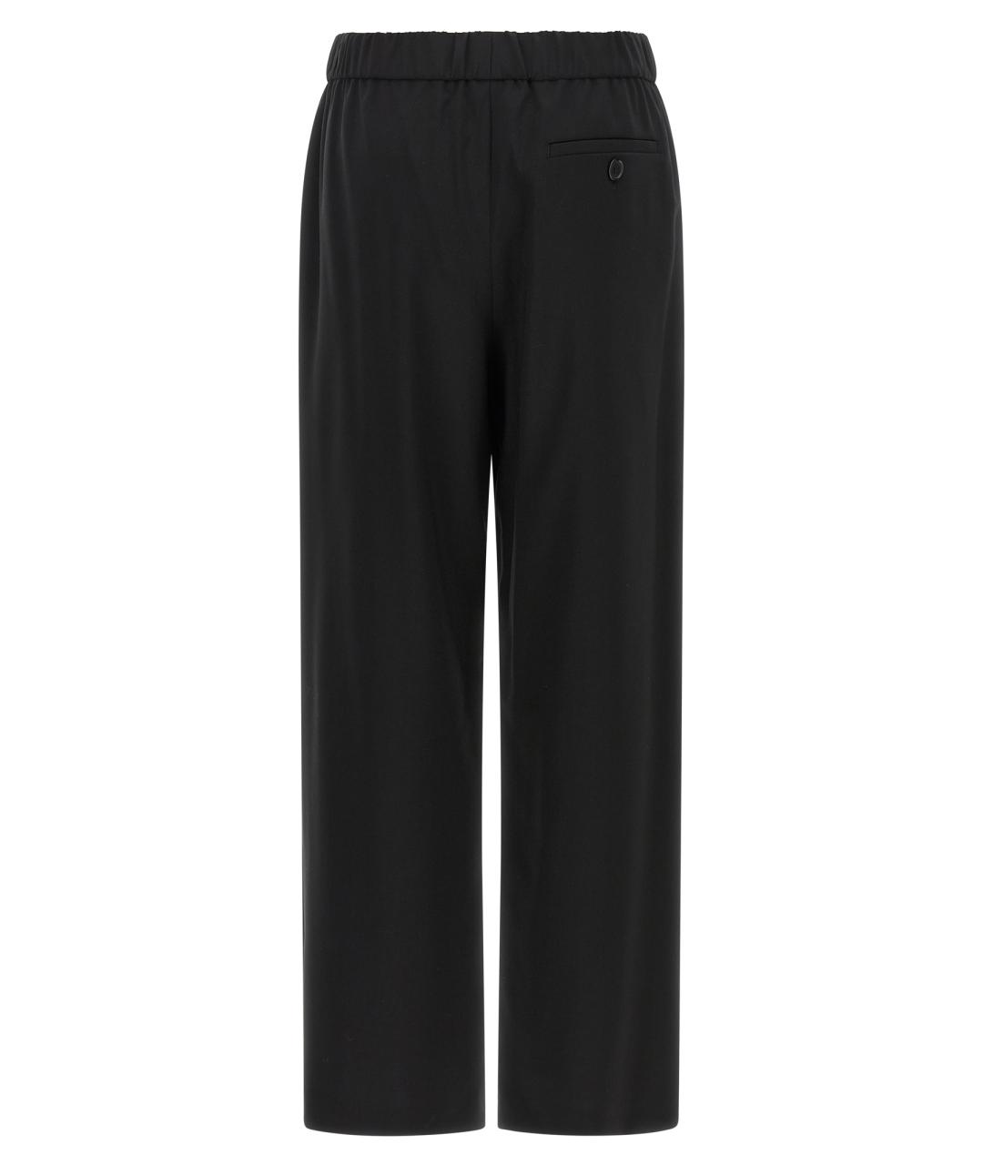LOEWE Черные шерстяные прямые брюки, фото 2
