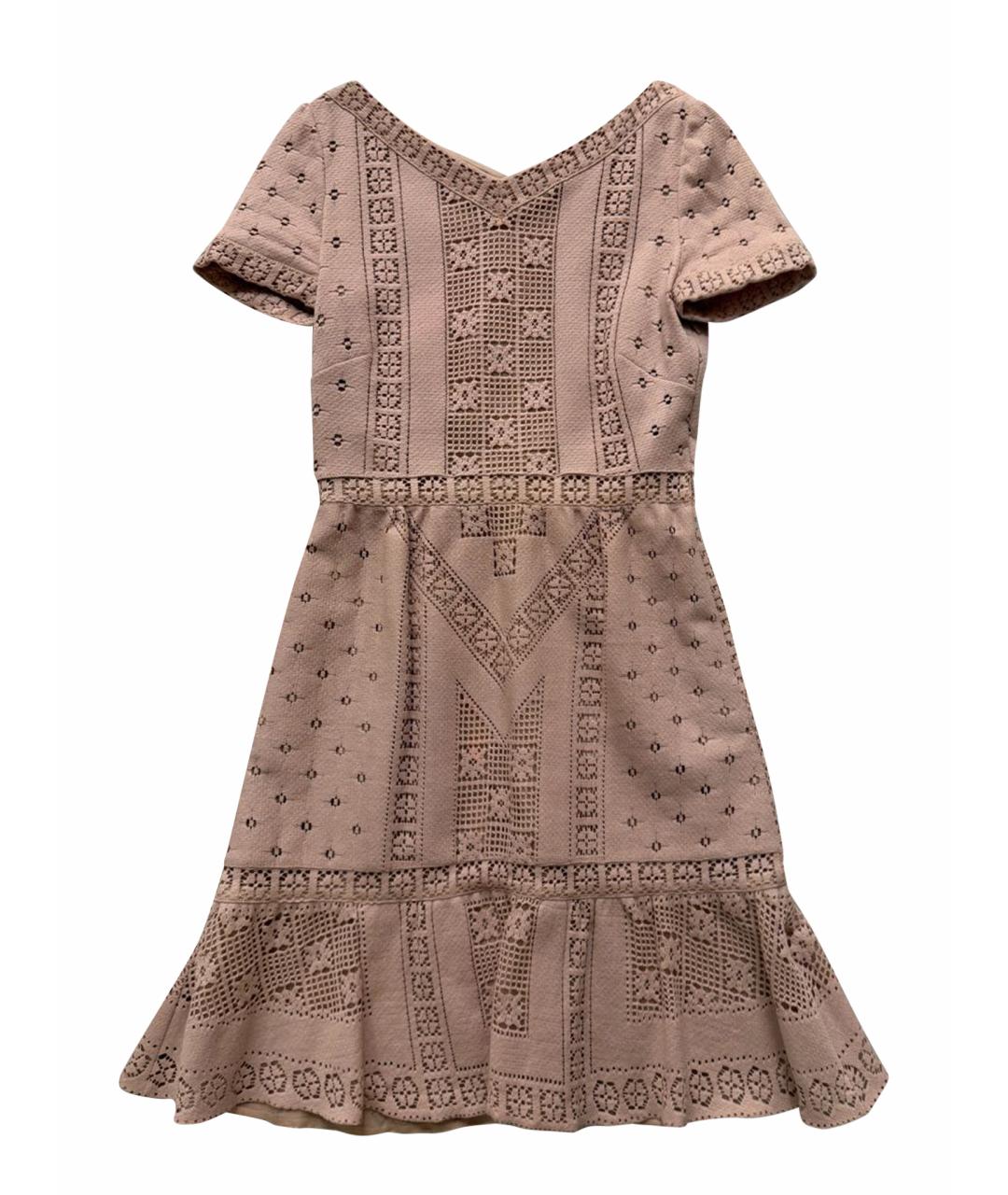 VALENTINO Розовое хлопковое повседневное платье, фото 1