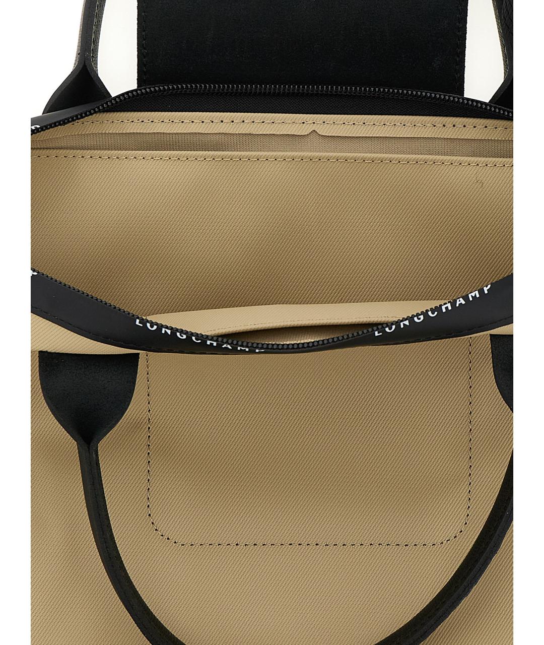 LONGCHAMP Бежевая синтетическая сумка тоут, фото 4