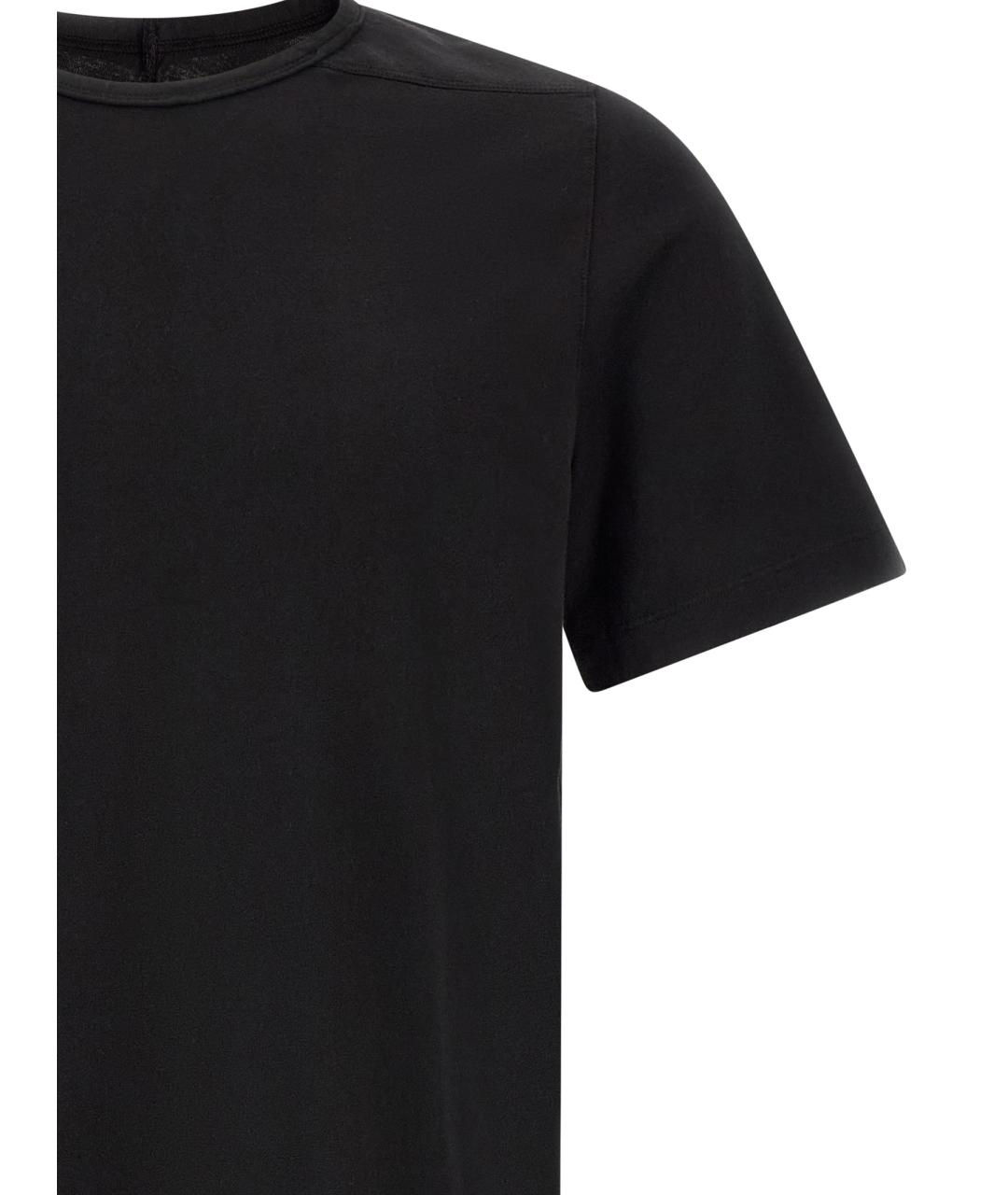 RICK OWENS DRKSHDW Черная хлопковая футболка, фото 3