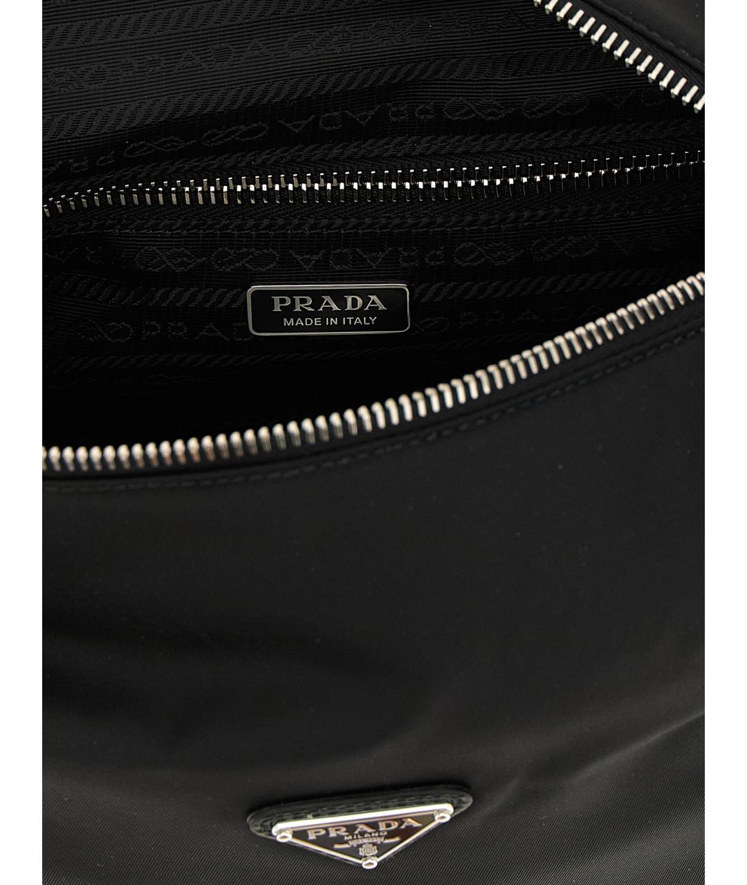 PRADA Черная нейлоновая сумка через плечо, фото 4