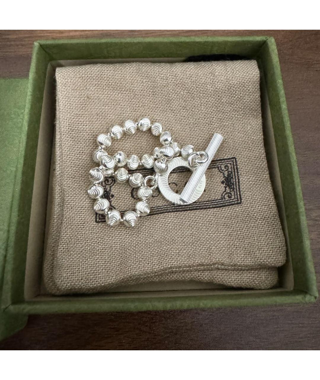 GUCCI Серебряный браслет, фото 4