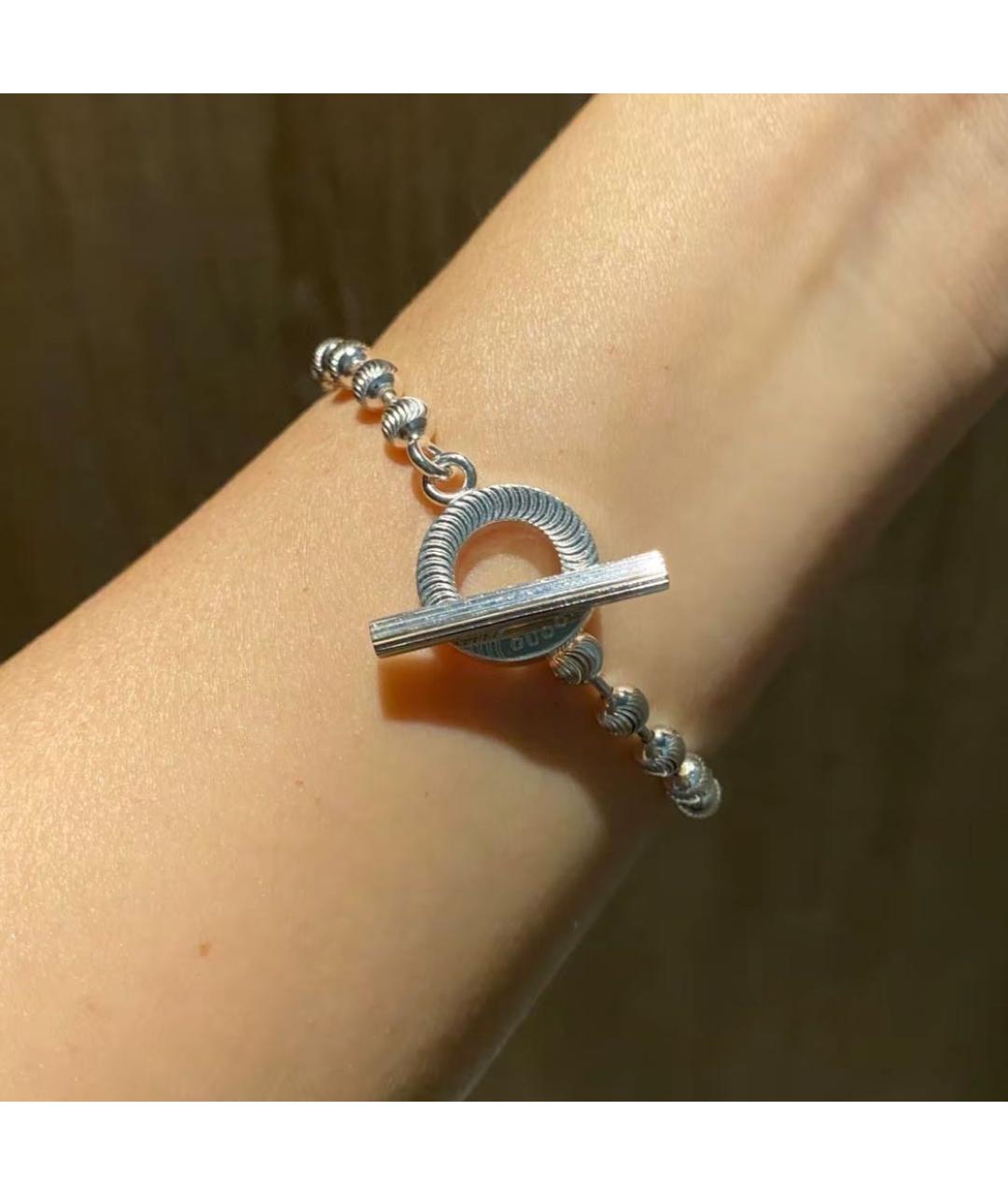 GUCCI Серебряный браслет, фото 6