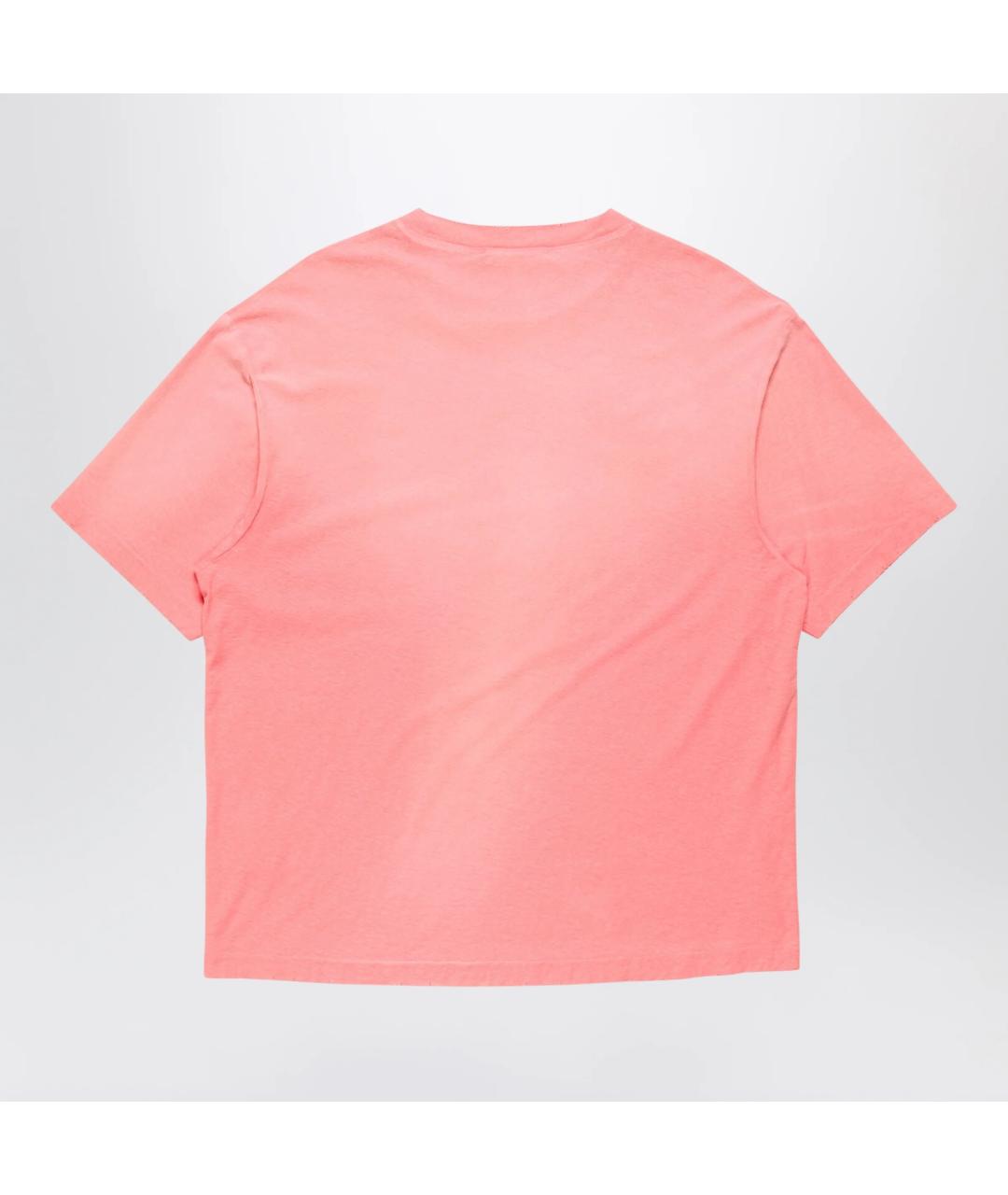 ACNE STUDIOS Розовая хлопковая футболка, фото 2