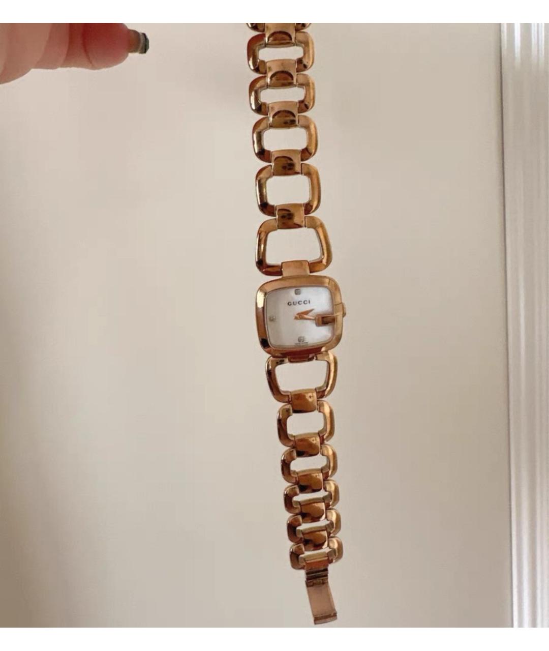 GUCCI Золотые часы, фото 4