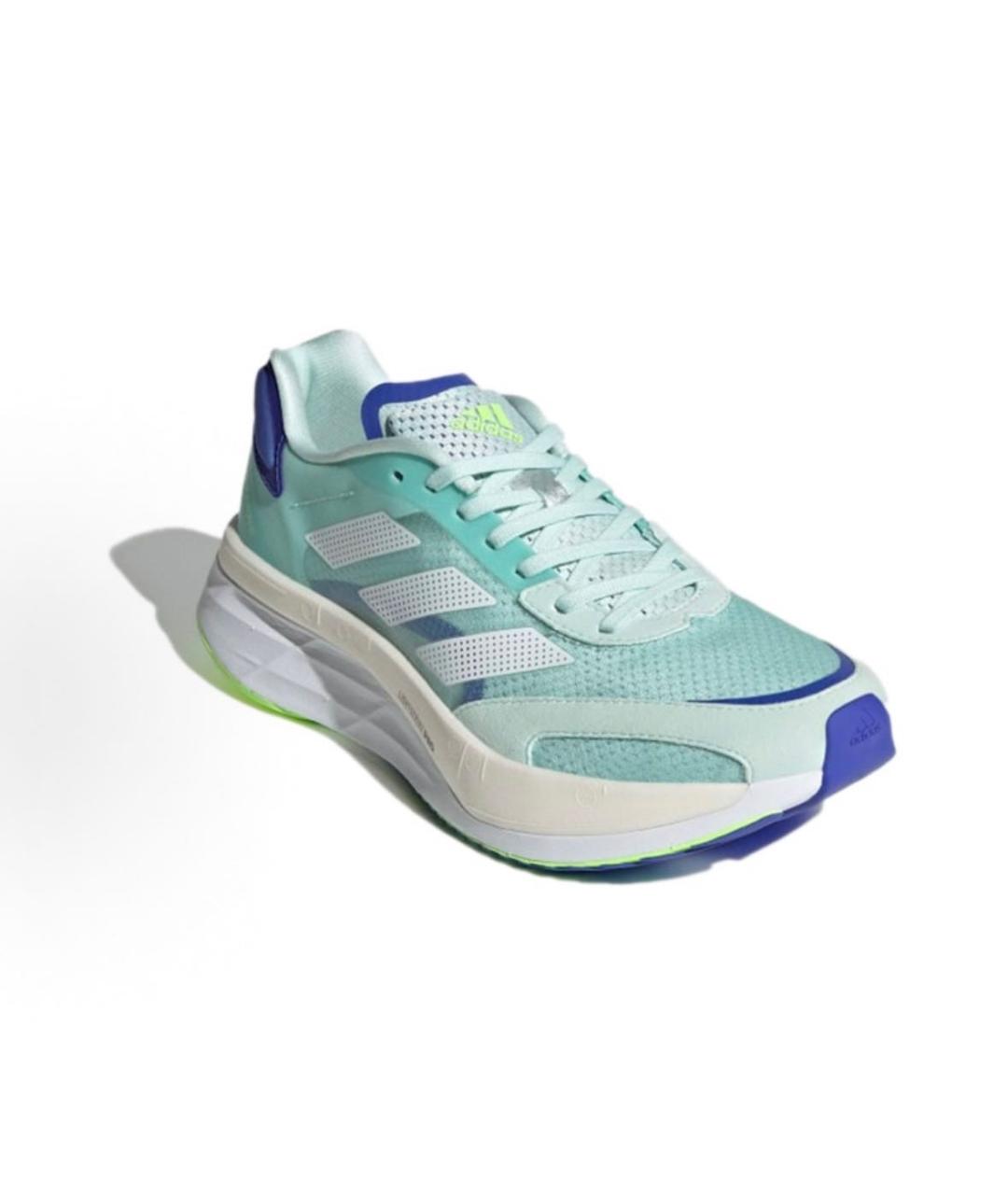 ADIDAS Голубые текстильные кроссовки, фото 3