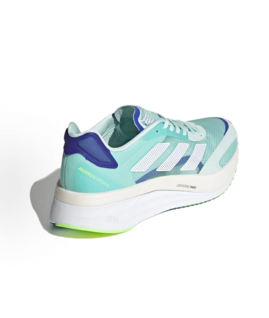 ADIDAS Голубые текстильные кроссовки, фото 4