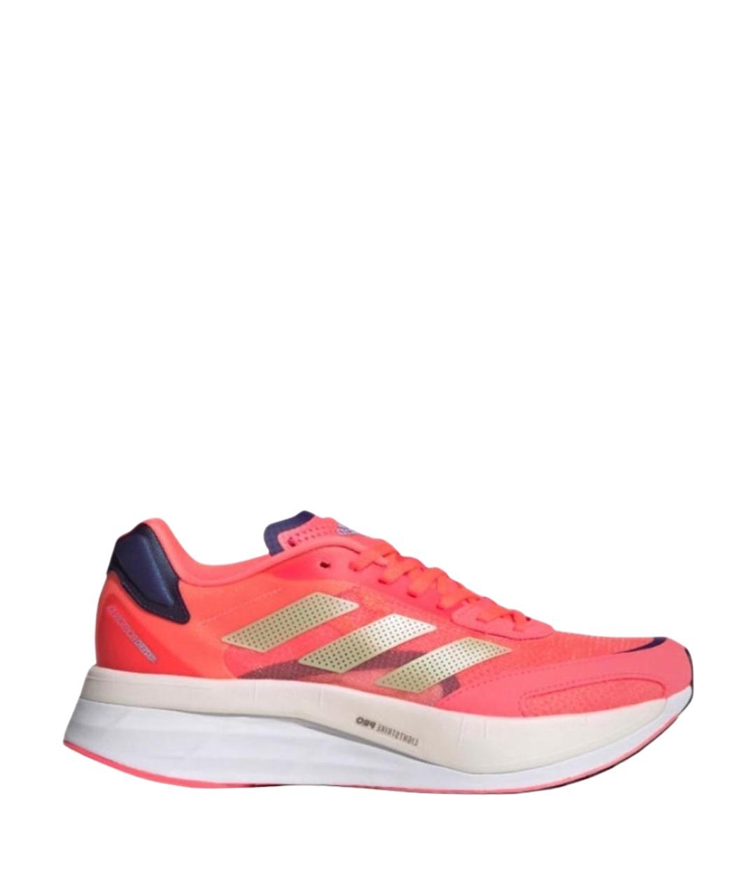 ADIDAS Красные текстильные кроссовки, фото 1