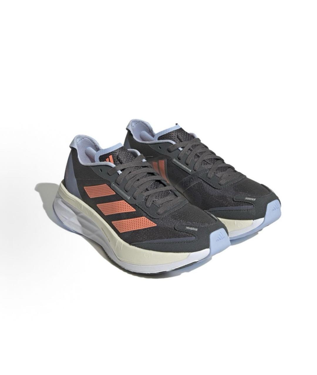ADIDAS Антрацитовые текстильные кроссовки, фото 3
