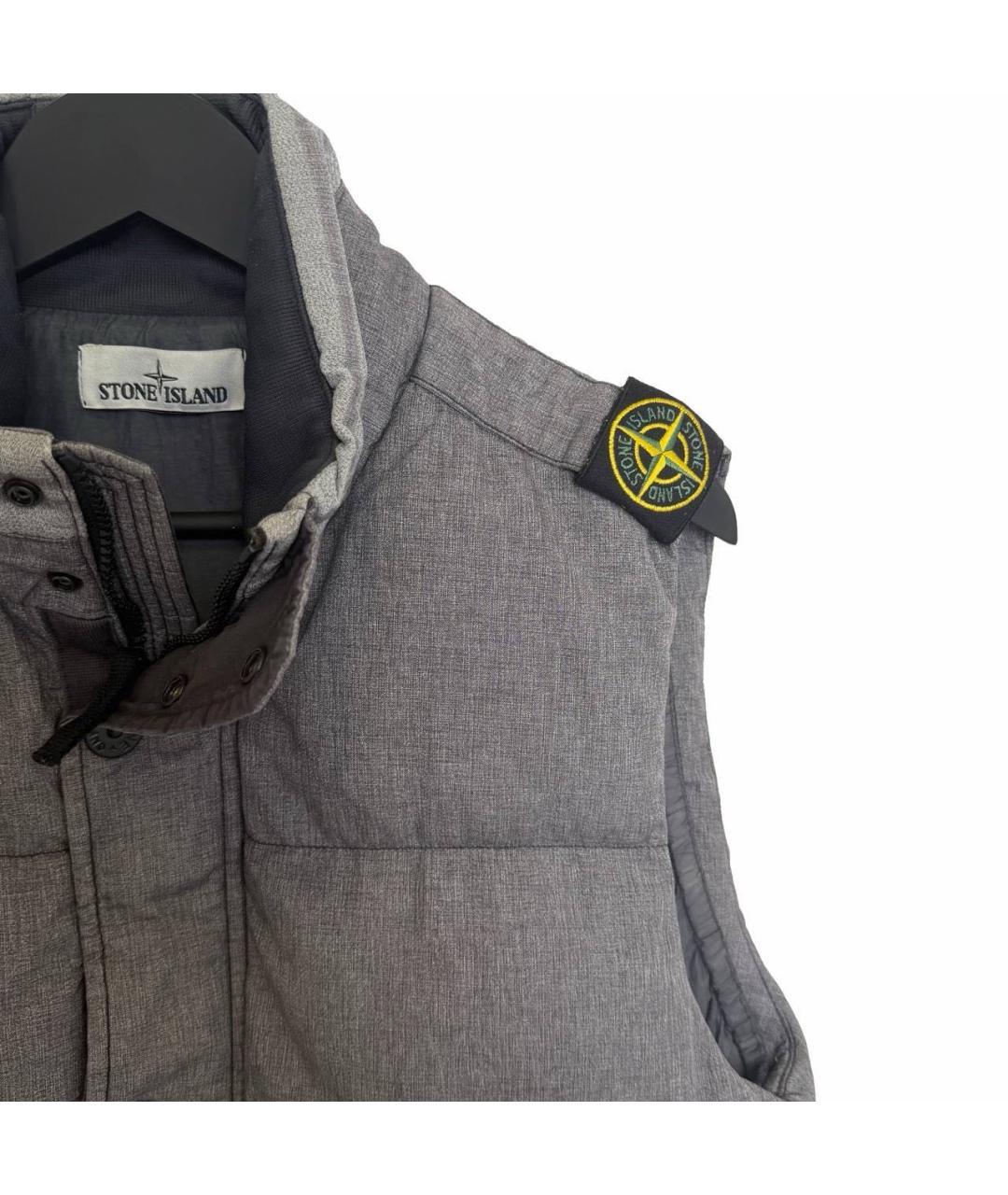 STONE ISLAND Серый жилет, фото 3