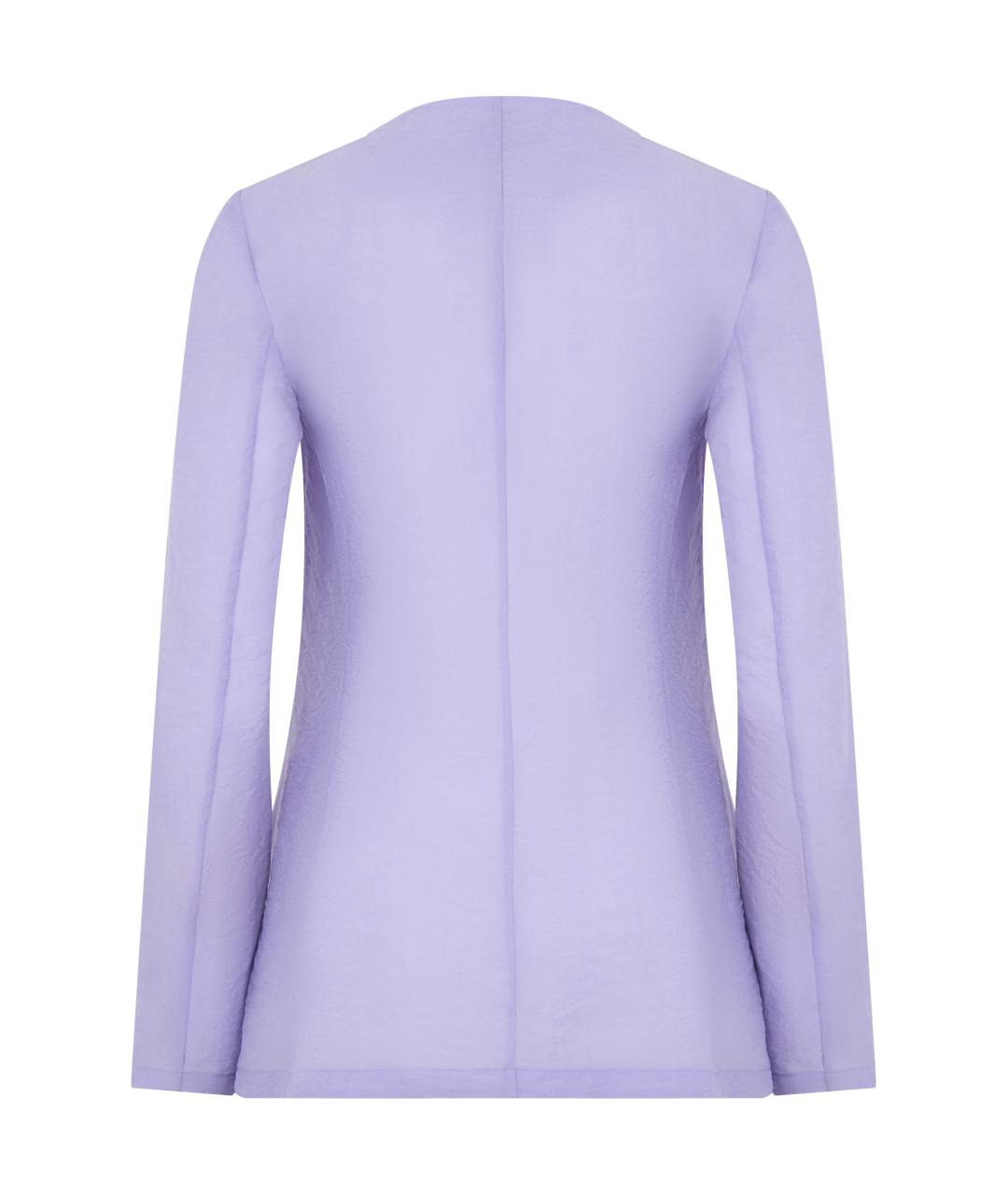 EMPORIO ARMANI Фиолетовый вискозный жакет/пиджак, фото 2