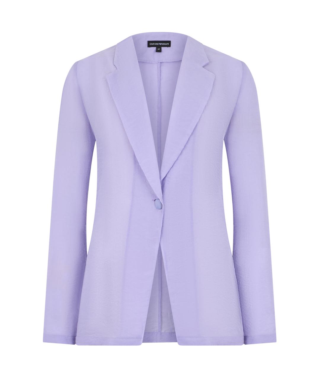 EMPORIO ARMANI Фиолетовый вискозный жакет/пиджак, фото 1