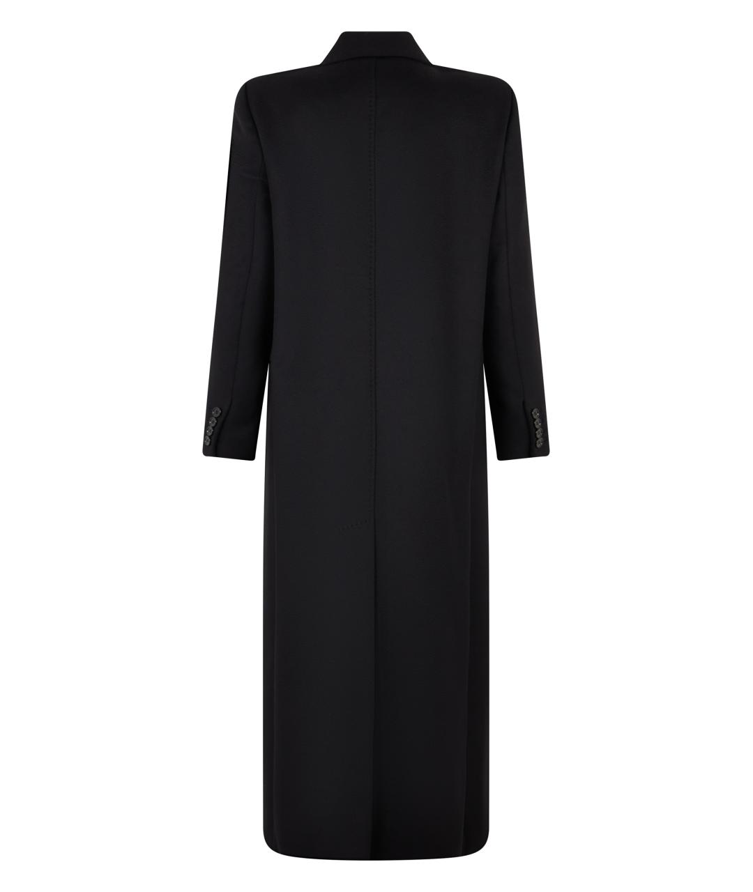 MAX MARA STUDIO Черное шерстяное пальто, фото 2