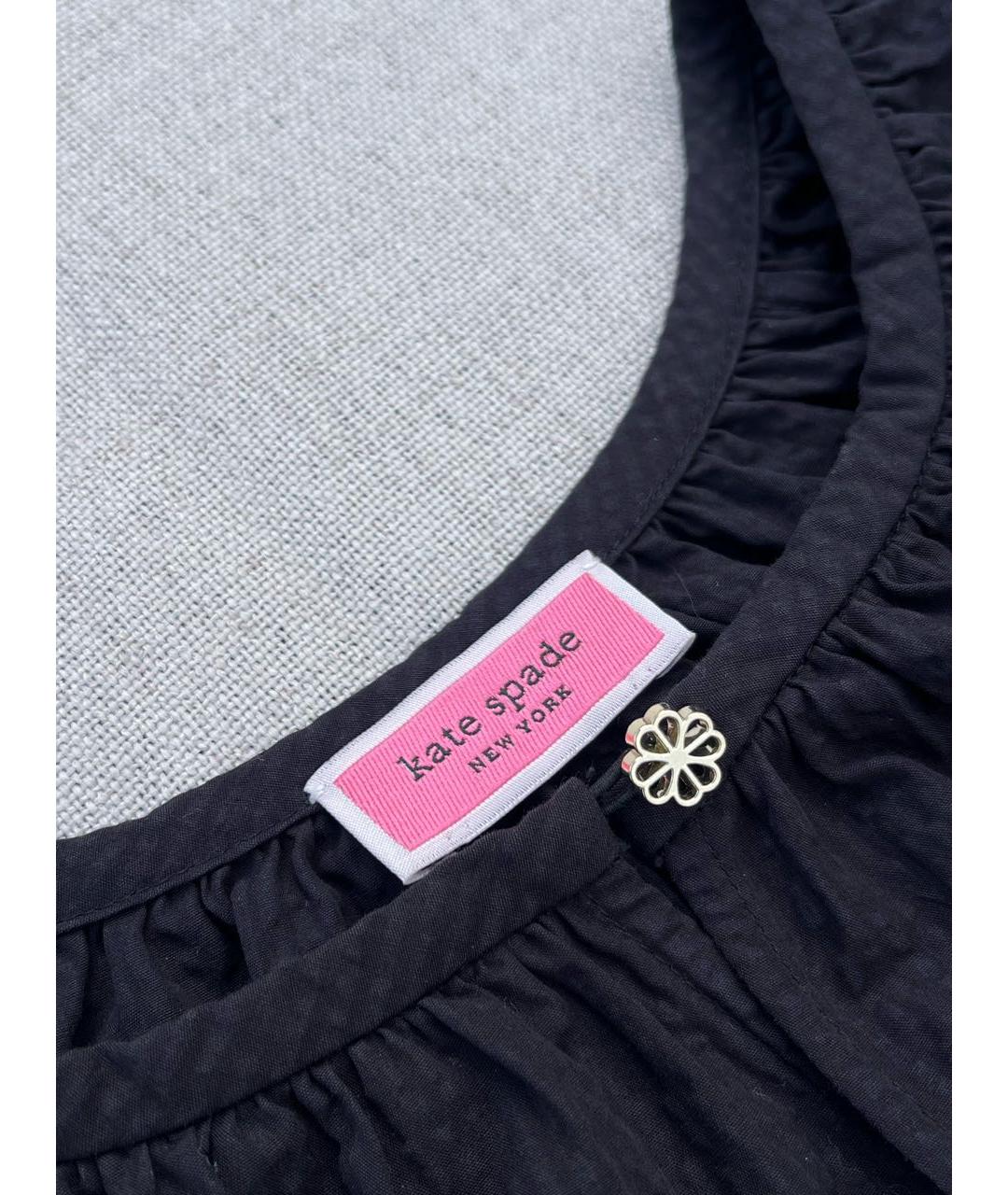 KATE SPADE Черная хлопковая блузы, фото 4