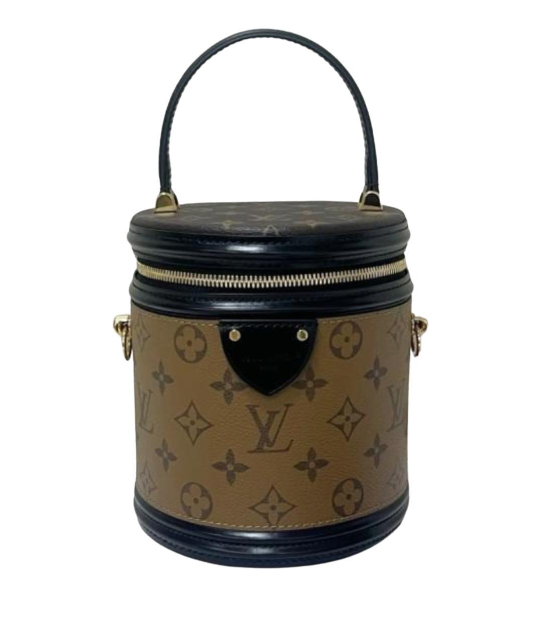 LOUIS VUITTON Коричневая сумка с короткими ручками из канвы, фото 1
