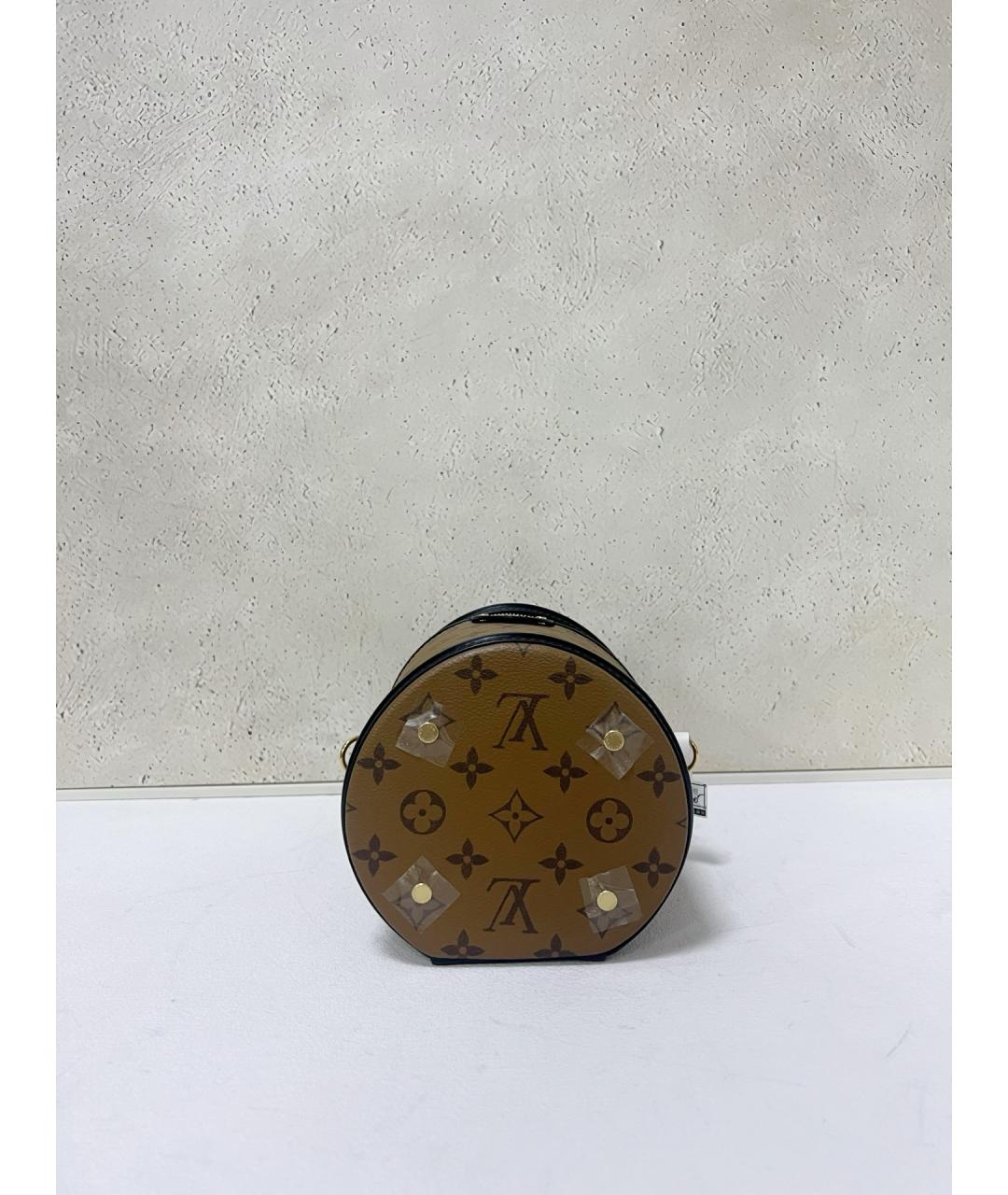LOUIS VUITTON Коричневая сумка с короткими ручками из канвы, фото 5