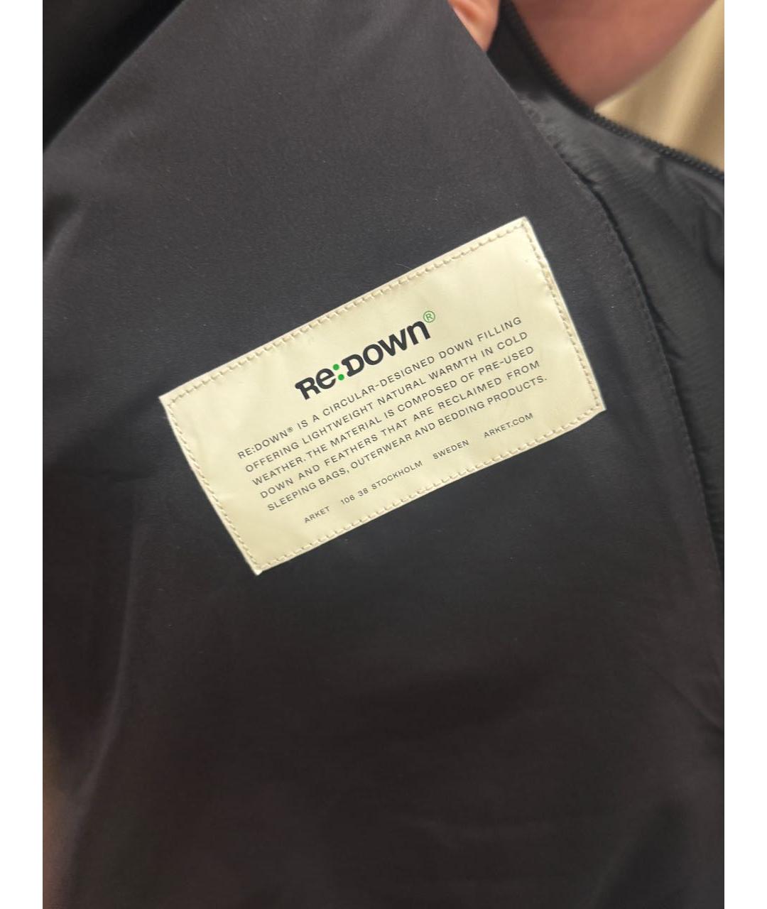 ARKET Черный полиамидовый пуховик, фото 3