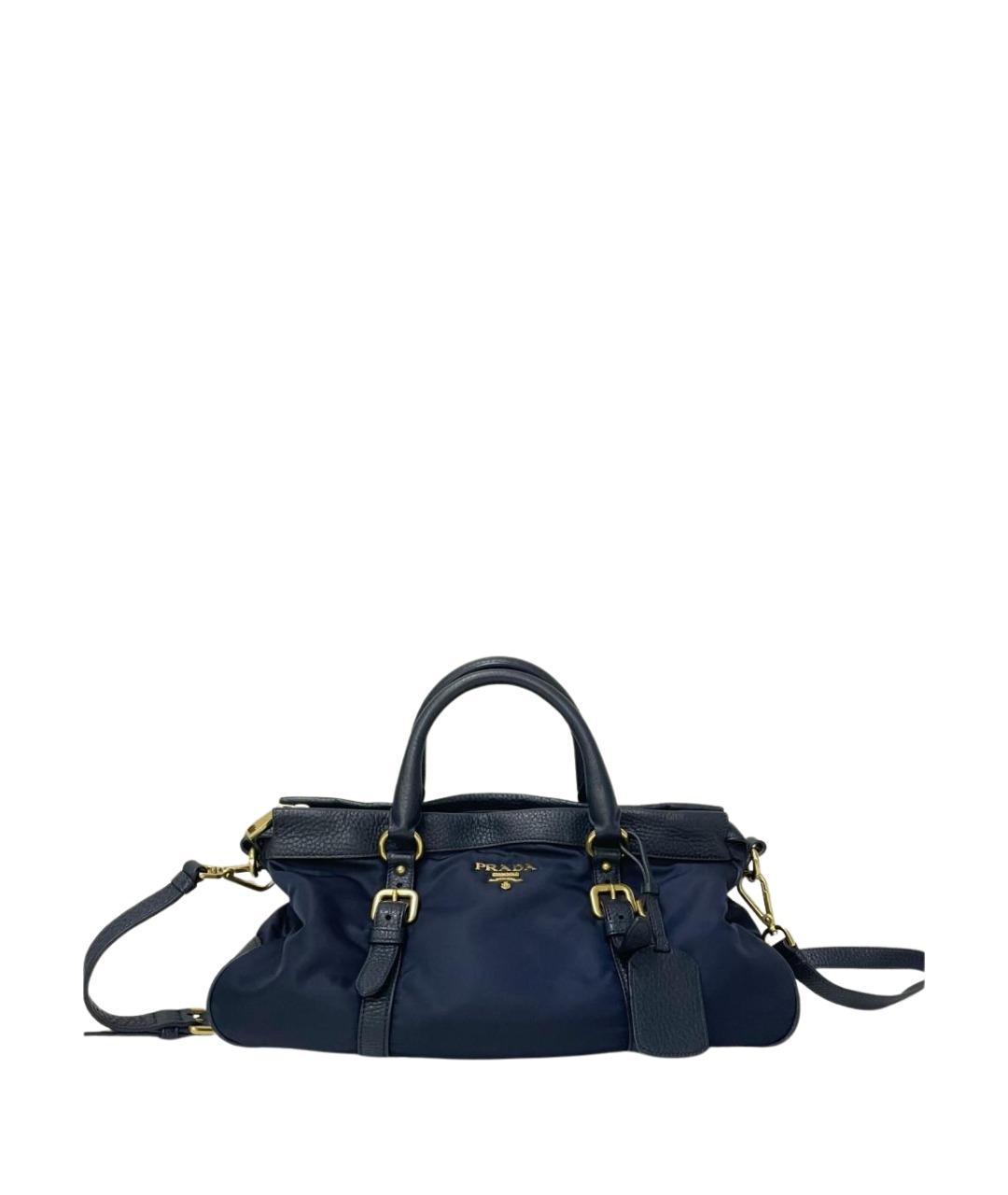 PRADA Синяя нейлоновая сумка тоут, фото 1