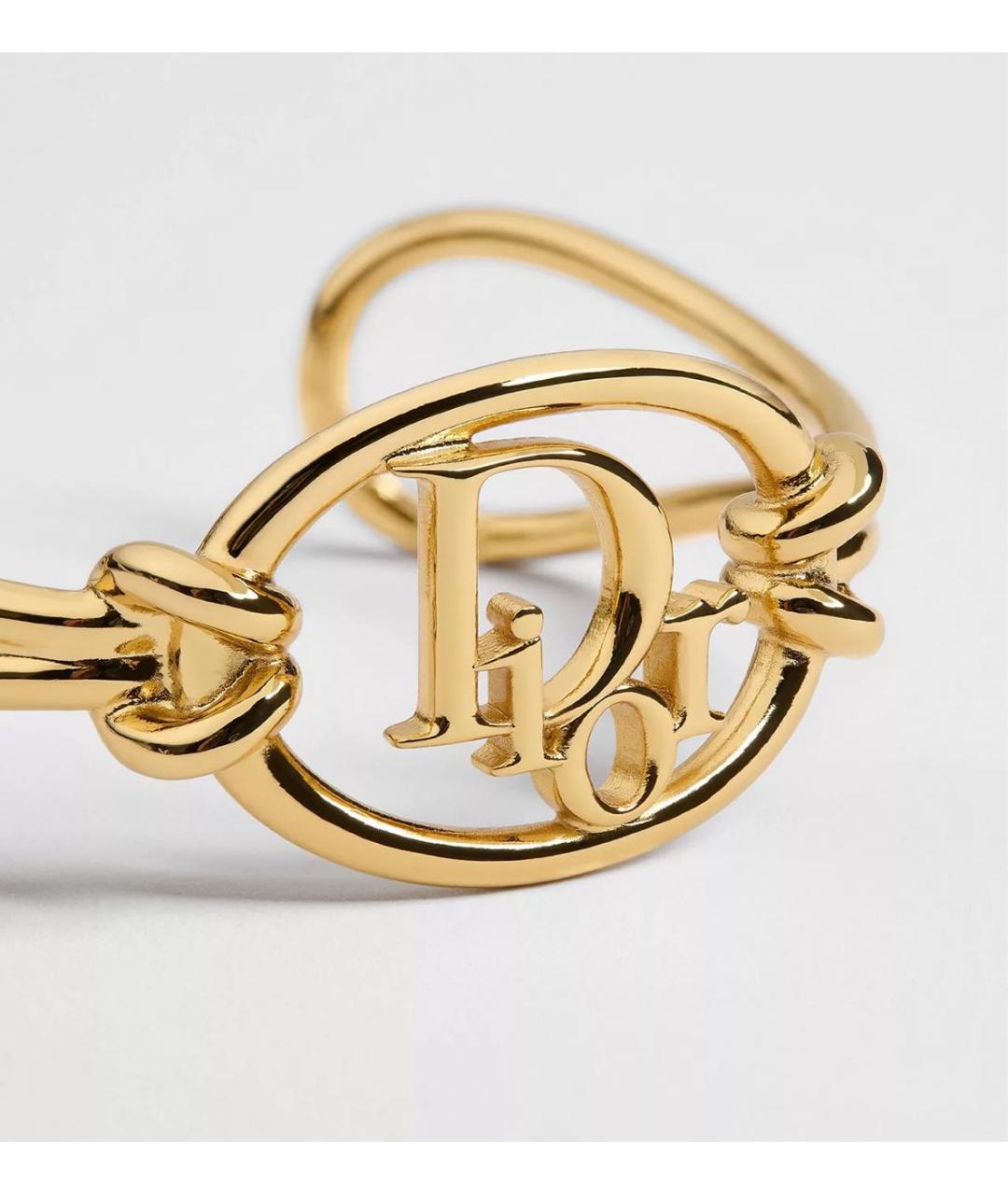 CHRISTIAN DIOR Золотой латунный браслет, фото 2