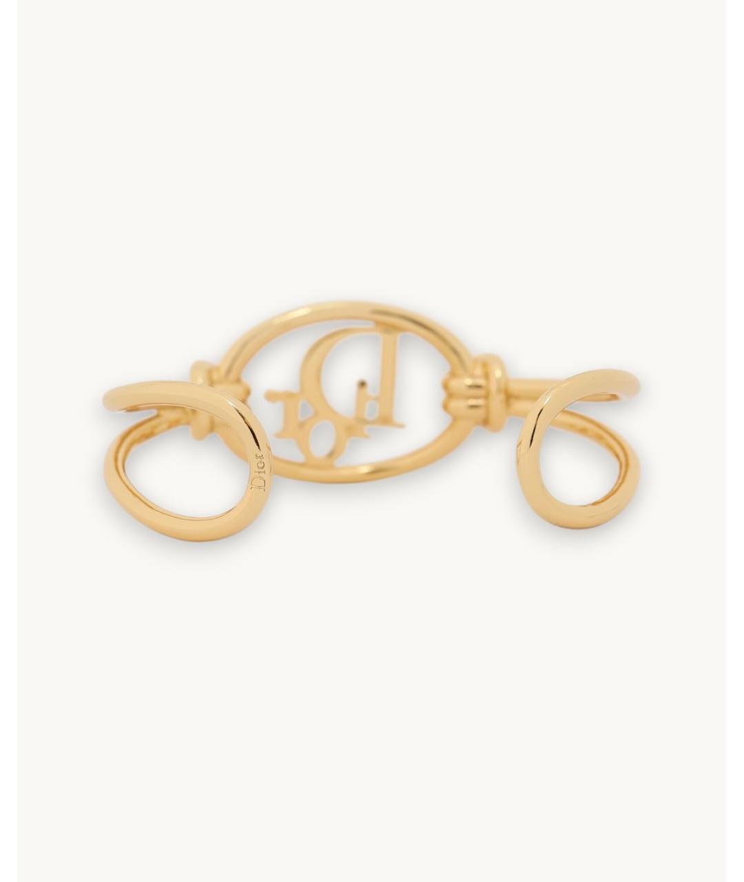 CHRISTIAN DIOR Золотой латунный браслет, фото 4