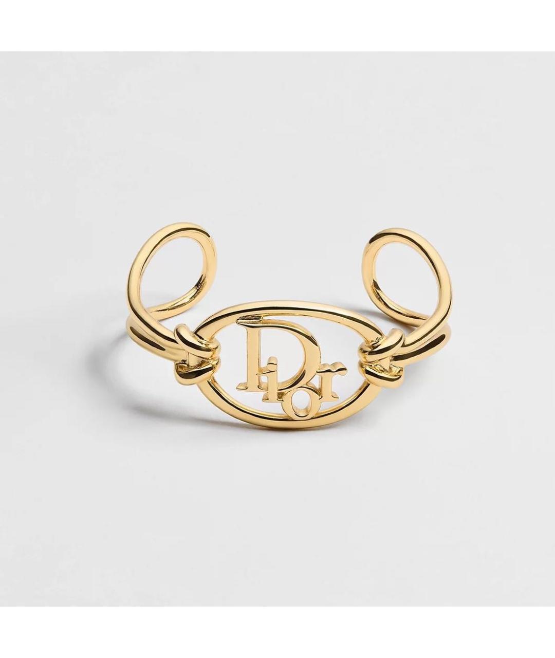 CHRISTIAN DIOR Золотой латунный браслет, фото 6