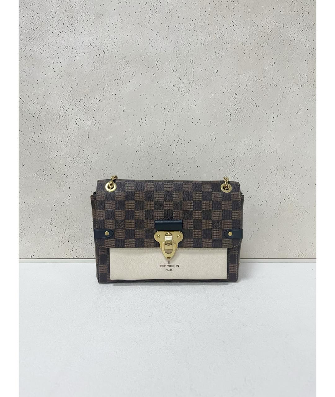 LOUIS VUITTON Коричневая сумка через плечо из канвы, фото 7