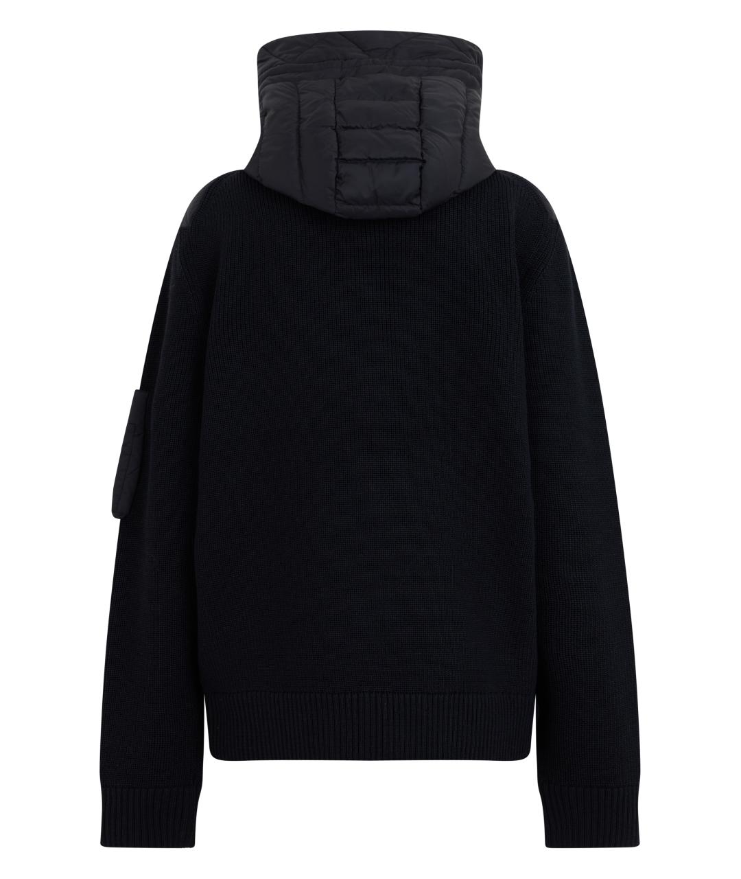 MONCLER Черная полиамидовая куртка, фото 2
