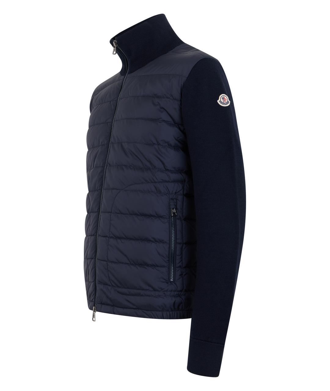 MONCLER Синяя полиамидовая куртка, фото 3