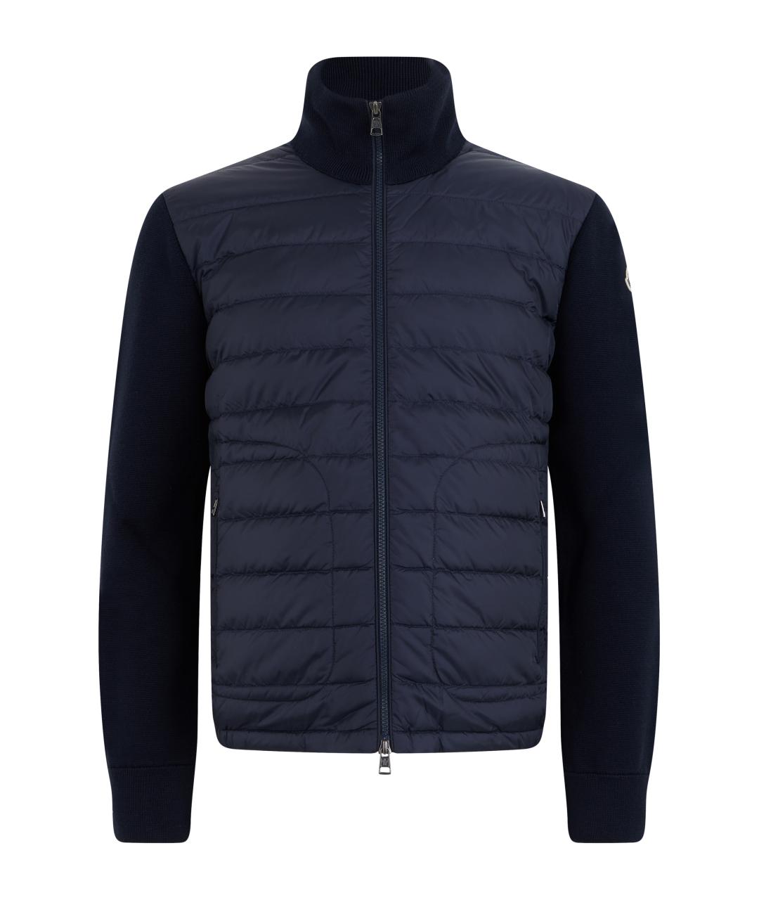 MONCLER Синяя полиамидовая куртка, фото 1