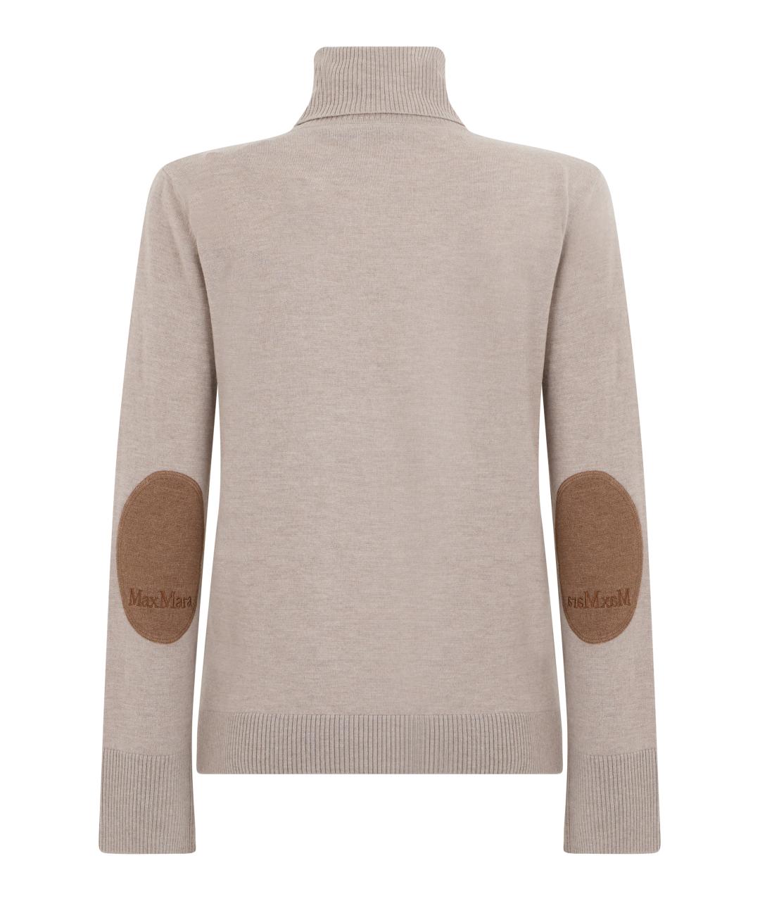 'S MAX MARA Бежевая шерстяная водолазка, фото 2