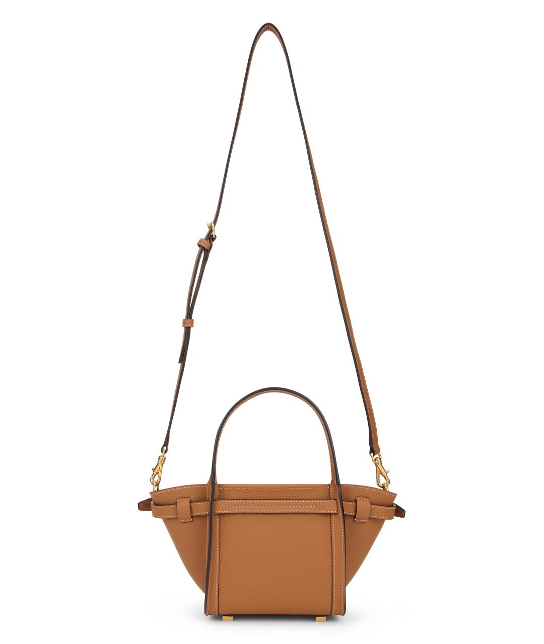 TOD'S Бежевая кожаная сумка через плечо, фото 3