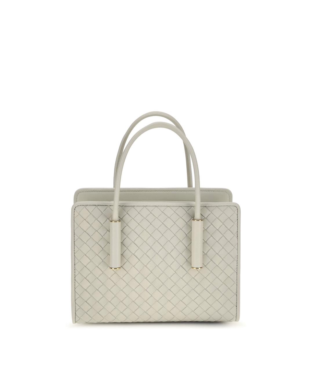 BOTTEGA VENETA Серая кожаная сумка тоут, фото 1
