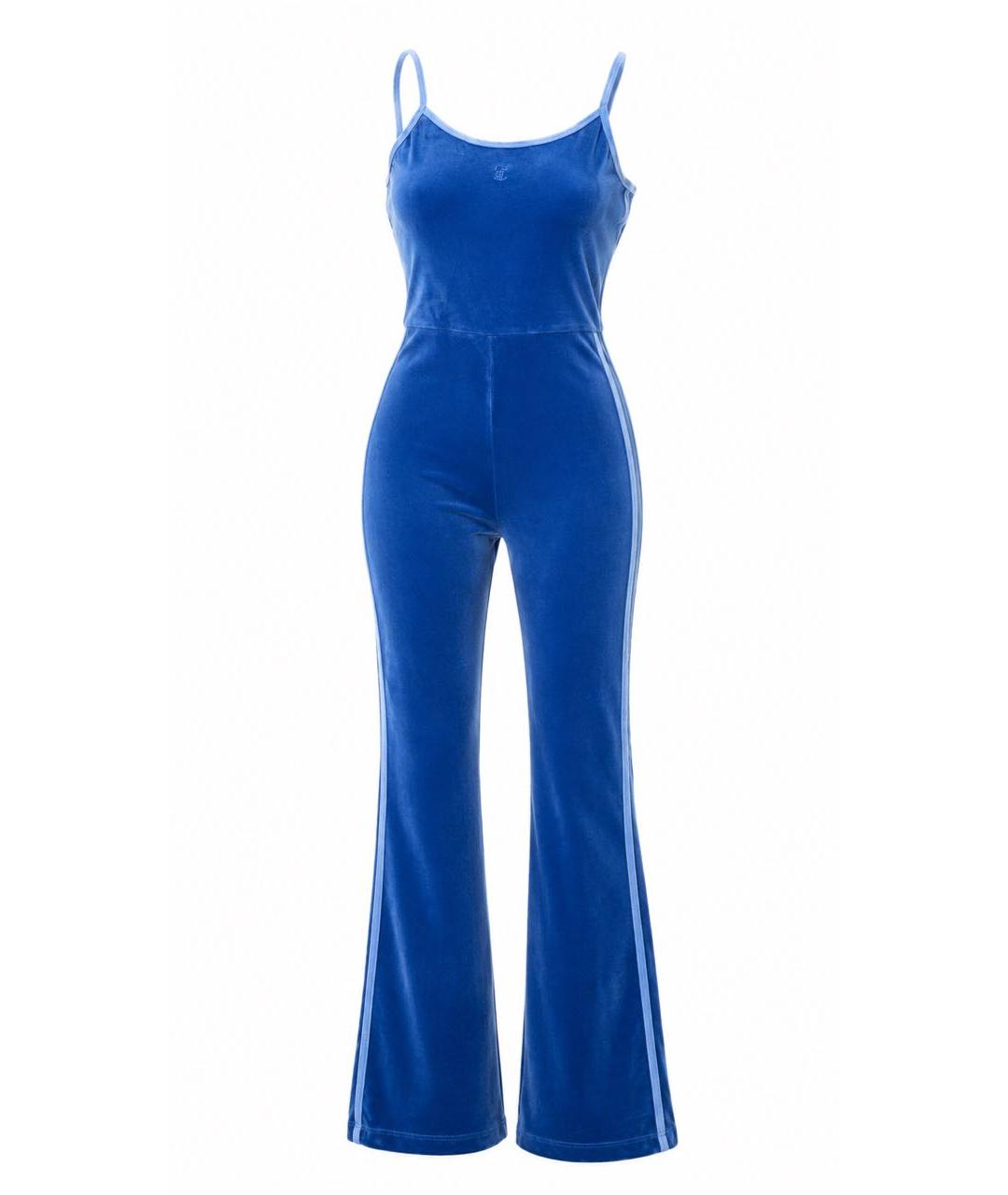 JUICY COUTURE Синий велюровый комбинезон, фото 1