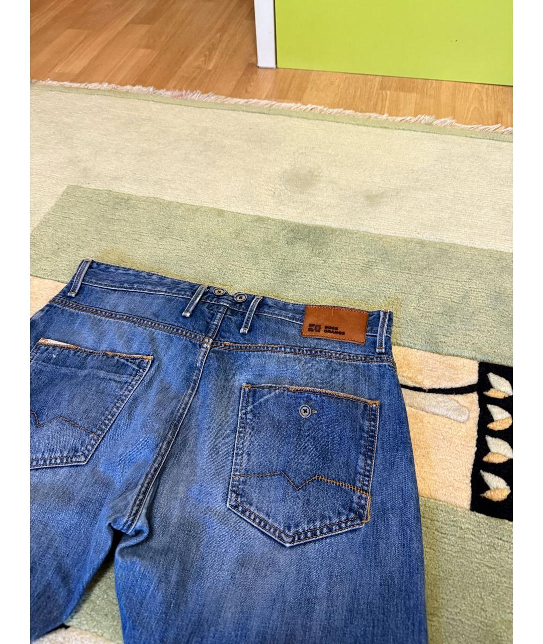 HUGO BOSS Синие хлопковые джинсы скинни, фото 3