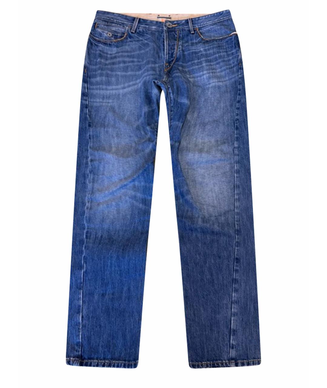 HUGO BOSS Синие хлопковые джинсы скинни, фото 1