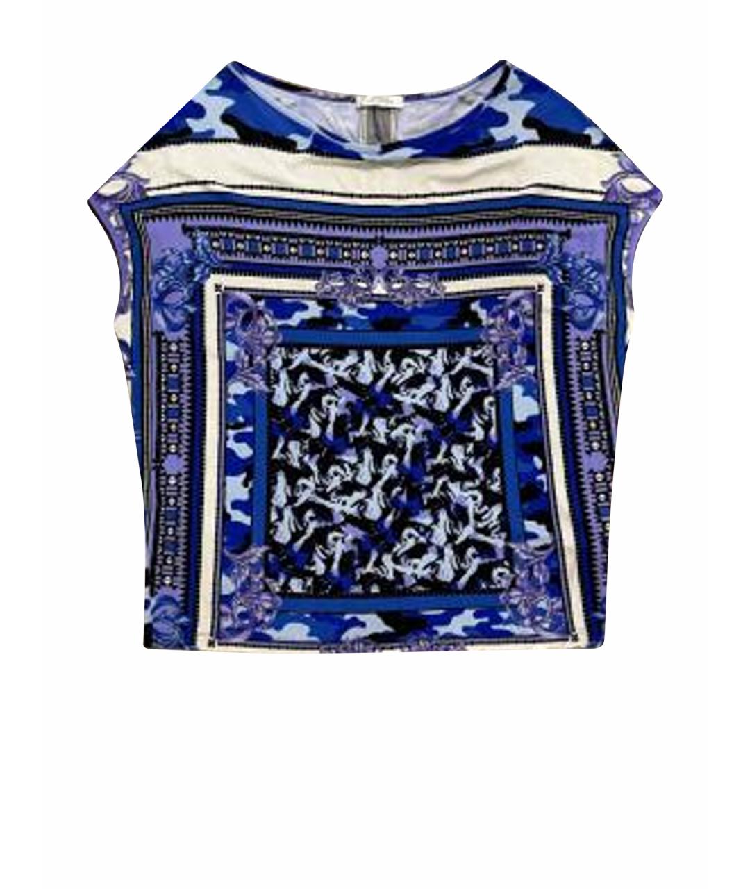 VERSACE COLLECTION Синяя вискозная блузы, фото 1