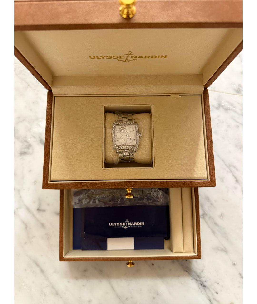 Ulysse Nardin Серебряные металлические часы, фото 2