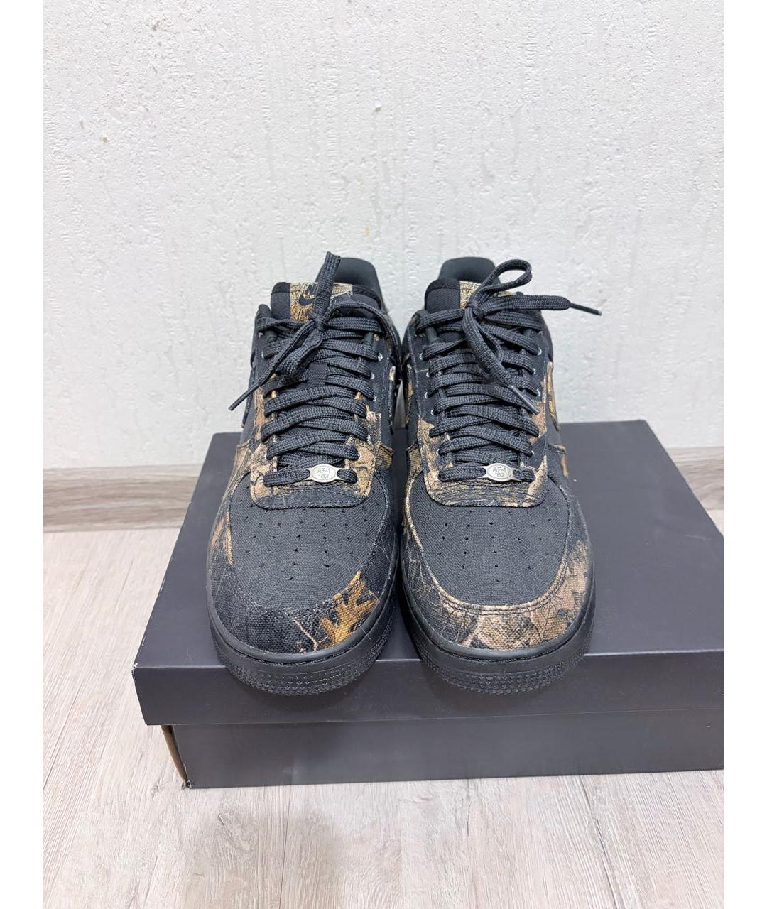 NIKE Черные низкие кроссовки / кеды, фото 2