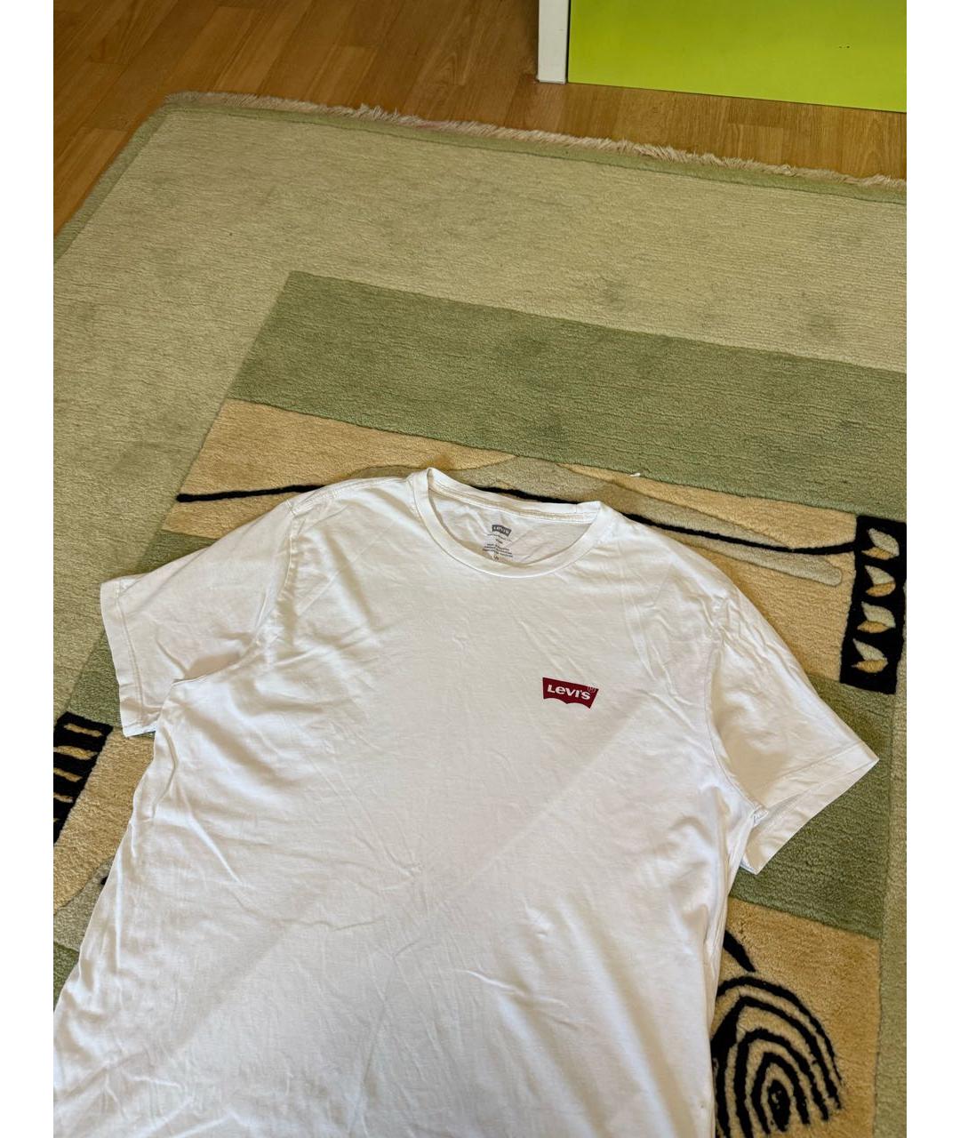 LEVI'S Белая хлопковая футболка, фото 4