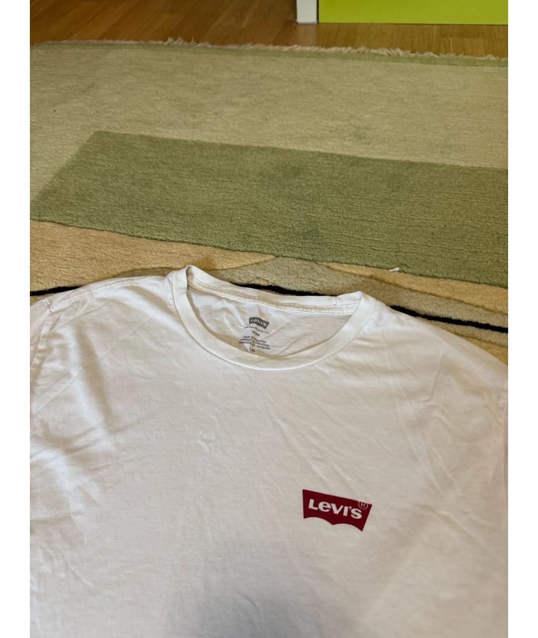 LEVI'S Белая хлопковая футболка, фото 3