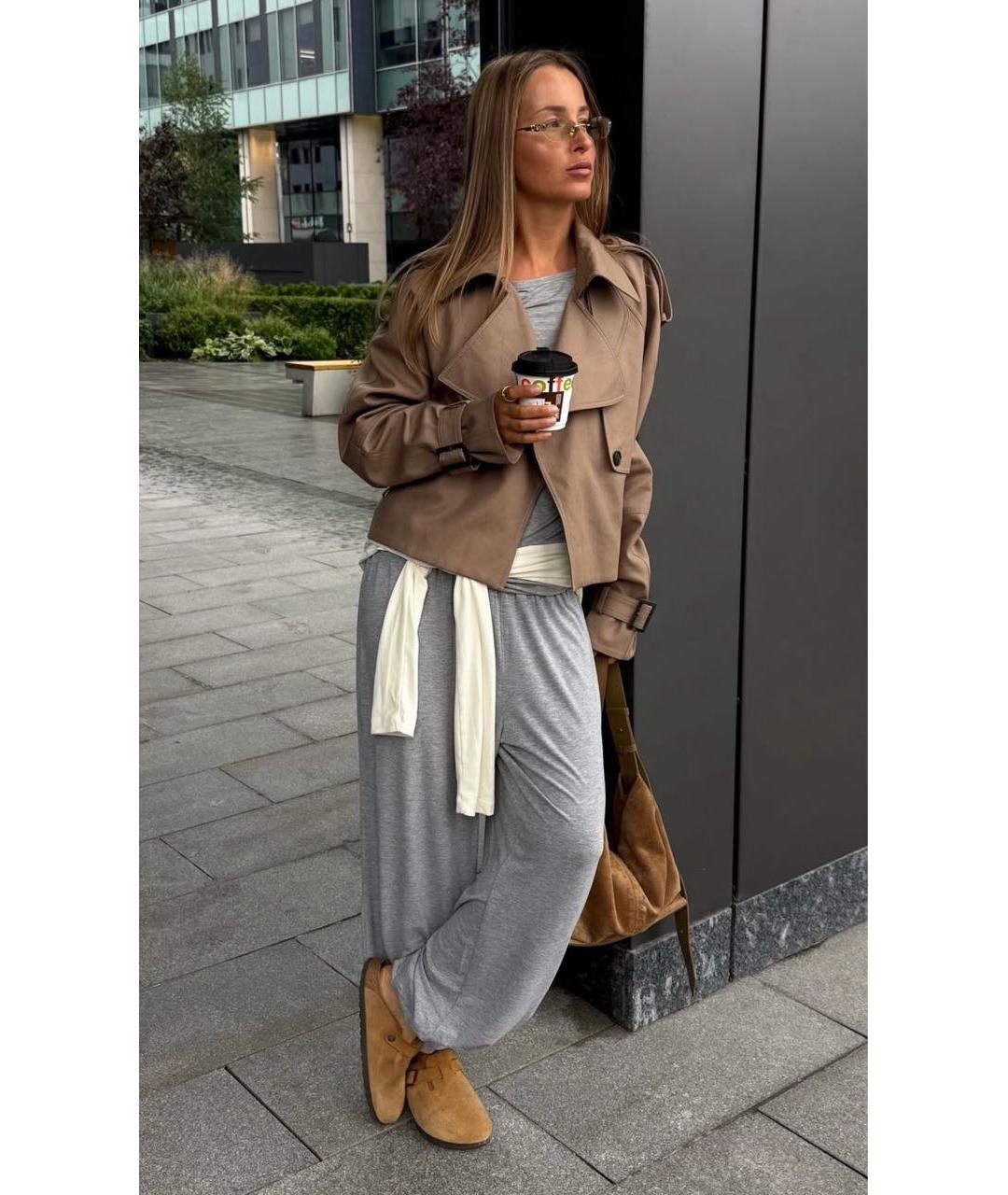 BIRKENSTOCK Коричневые замшевые сабо, фото 8