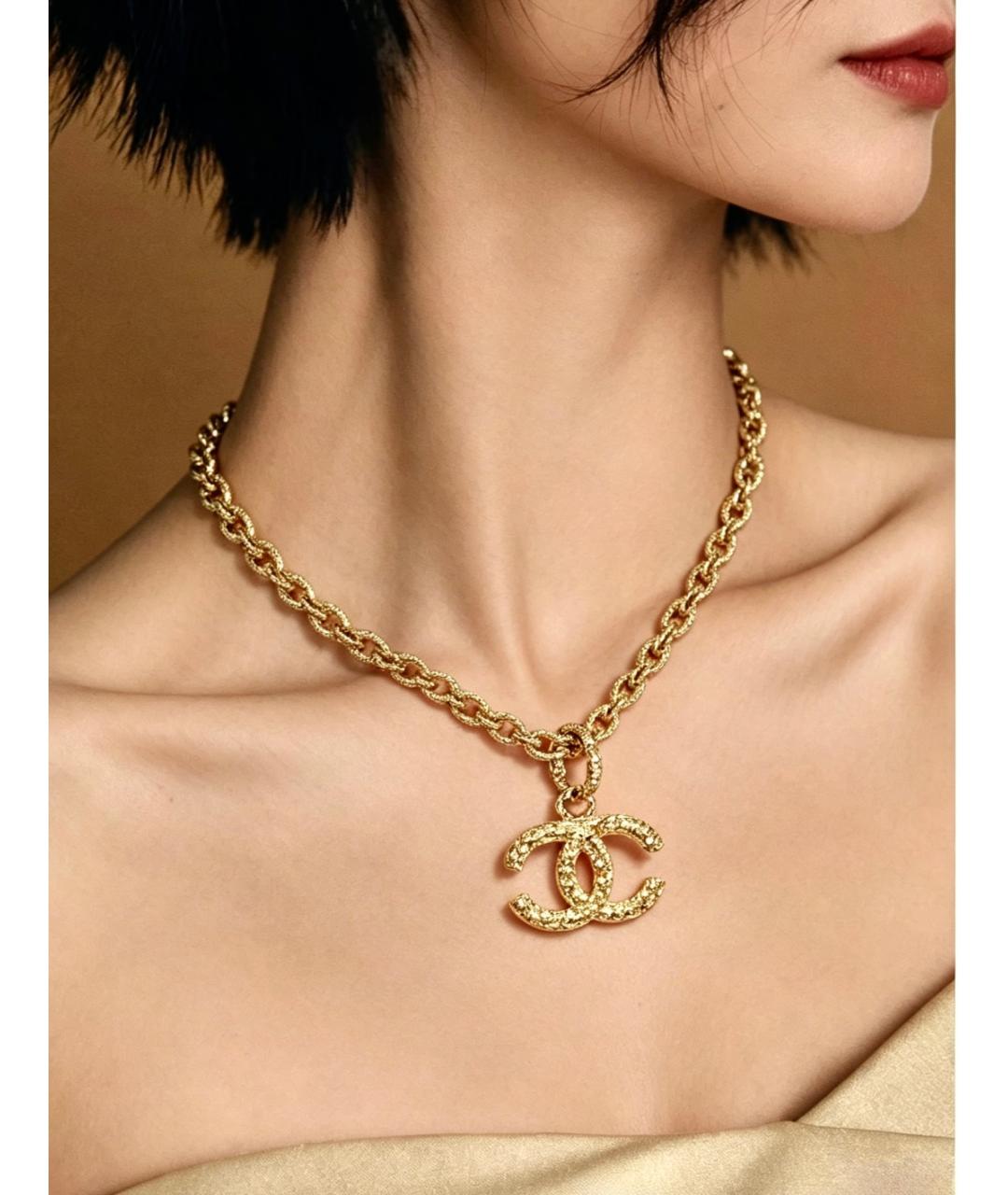 CHANEL Золотое колье, фото 6